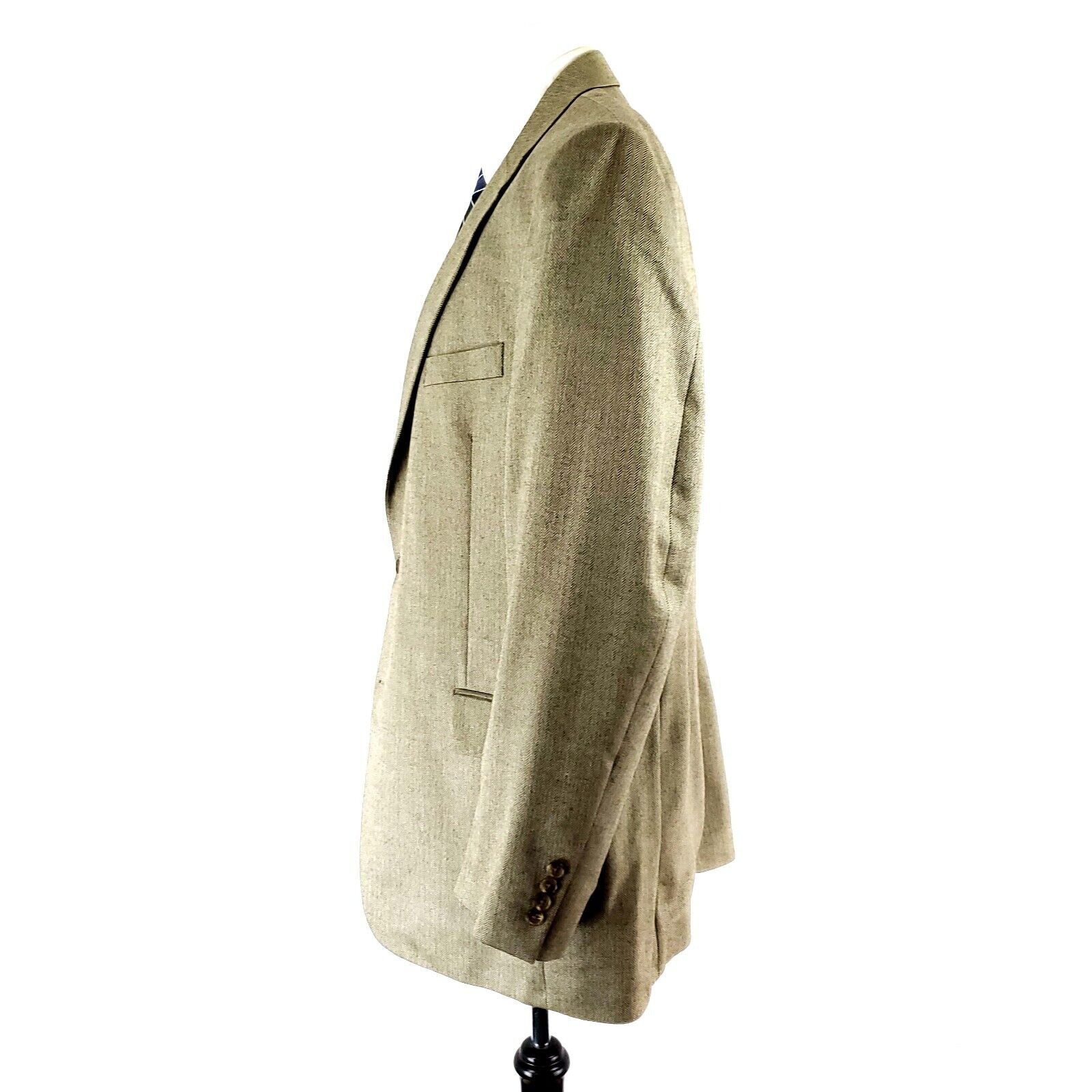 Jos. A. Bank Jos A Bank Signature Camel Hair Silk 2 Button Sport Coat 44L Size 44L - 4 Thumbnail