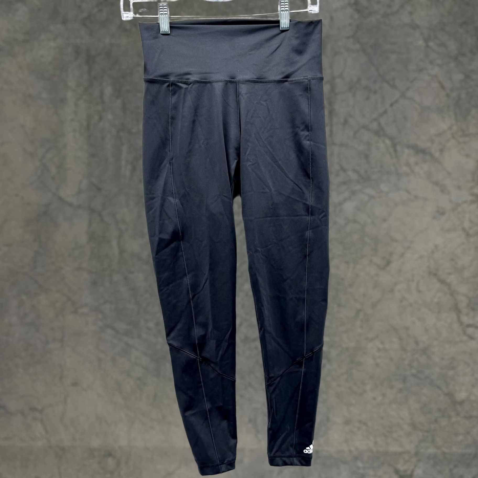 Adidas Adidas Leggings Womens Medium Black Primegreen High Rise Ankle Pants Yoga Size 32" / US 10 / IT 46 - 1 Thumbnail
