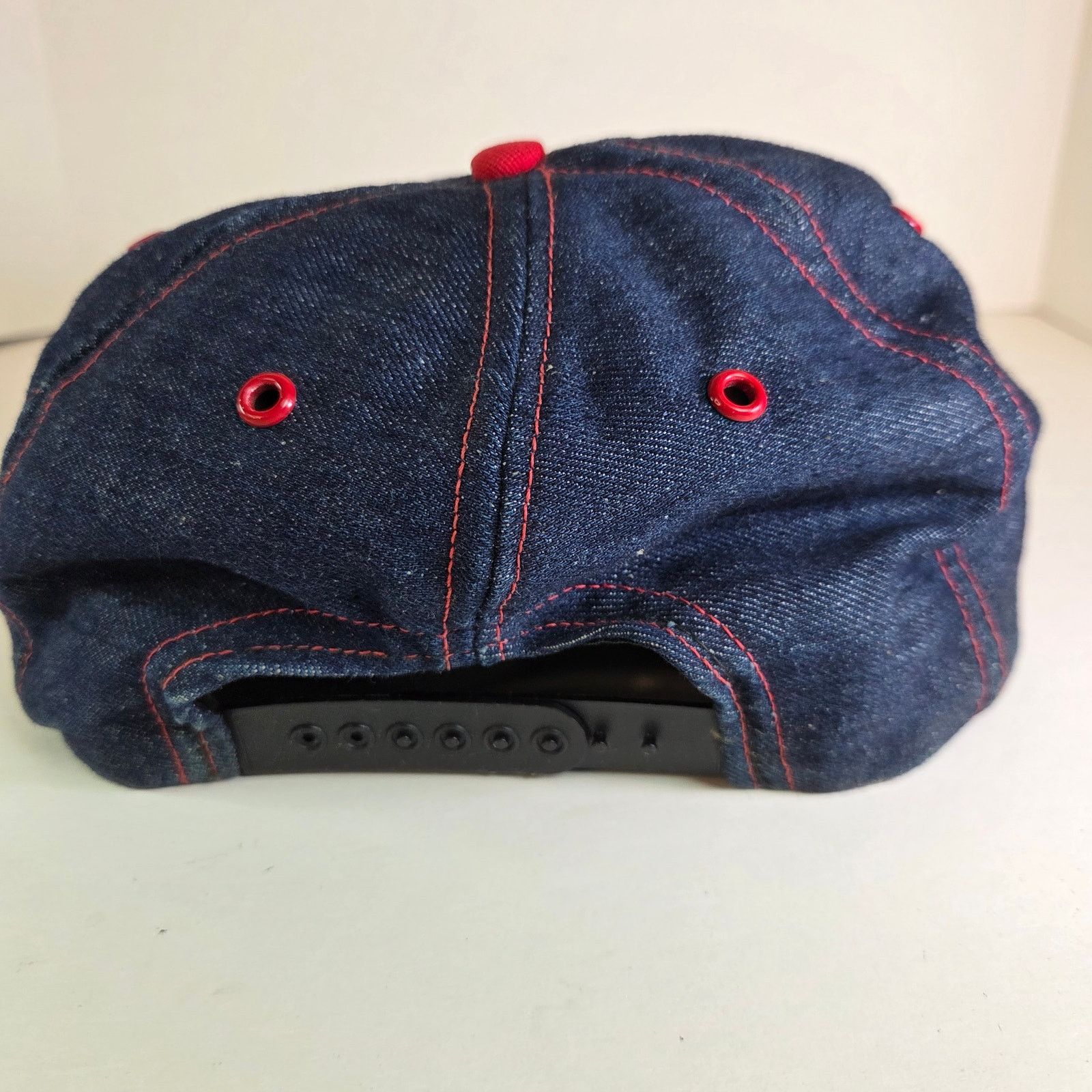 Budweiser Budweiser Denim Snapback Hat 80s USA Made Vintage Size ONE SIZE - 7 Thumbnail