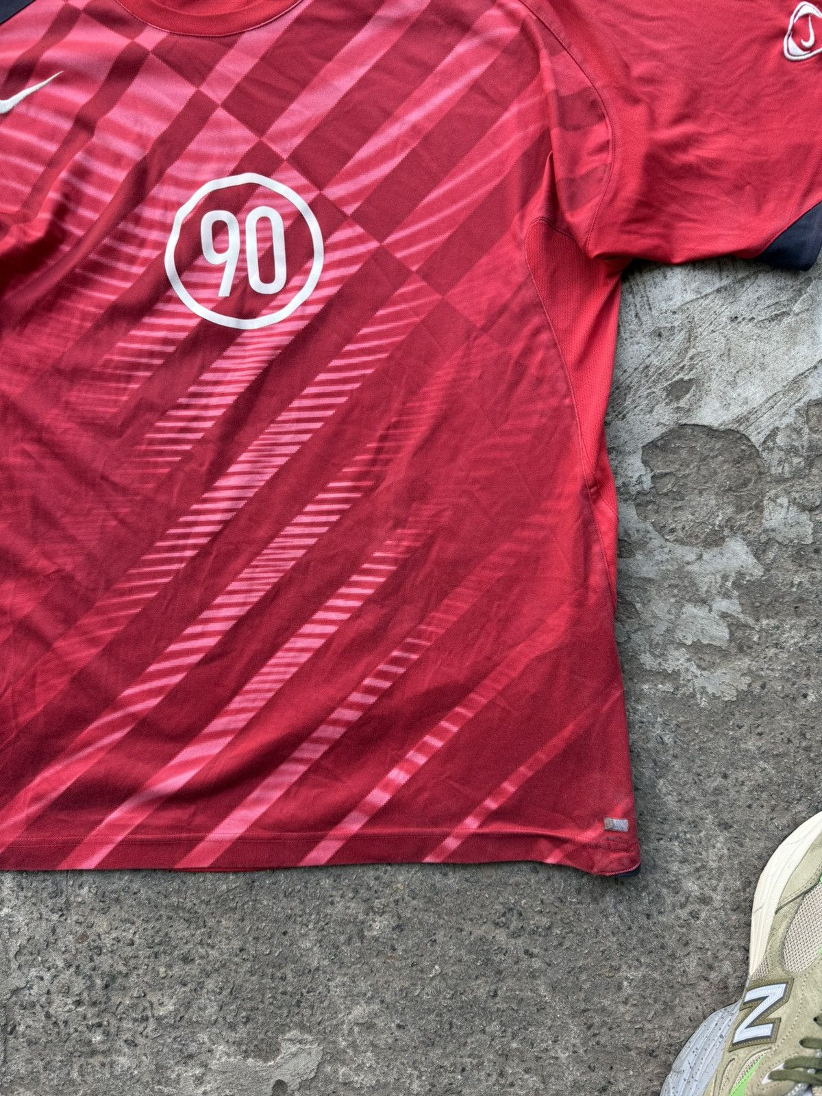 Nike Vintage Y2K Nike Total 90 Soccer Drill Jersey Blokecore Size US L / EU 52-54 / 3 - 8 Thumbnail