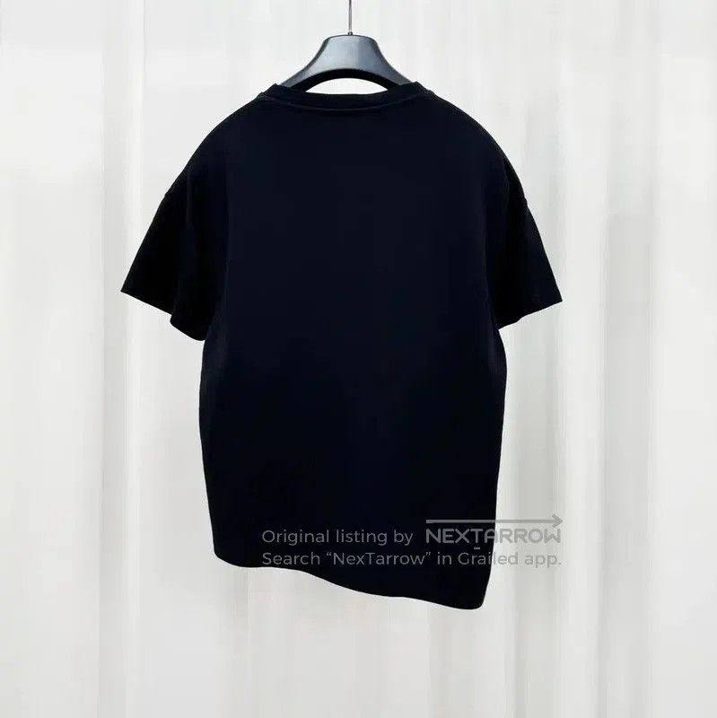 Loewe Loewe Black Cotton Embroidered Logo T-Shirt . Size XS / US 0-2 / IT 36-38 - 2 Thumbnail