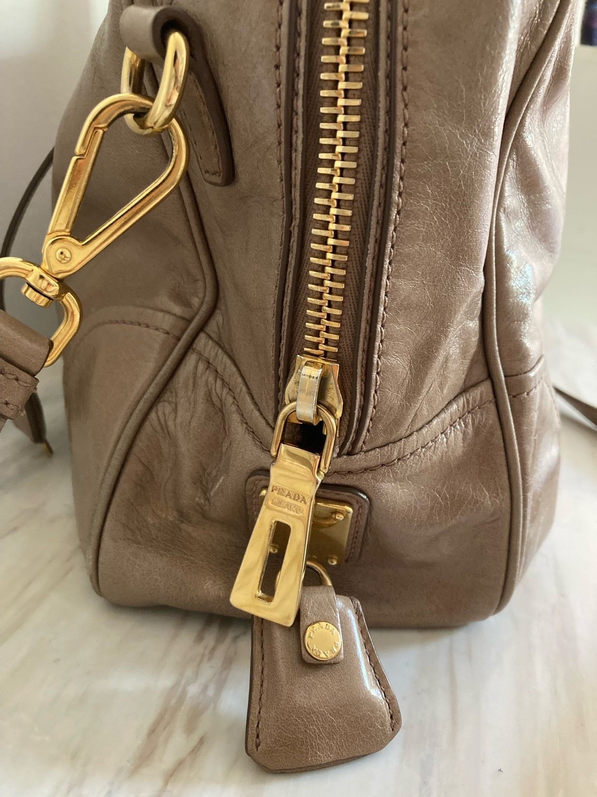 Prada Vitello Shine Handbag Size ONE SIZE - 3 Thumbnail