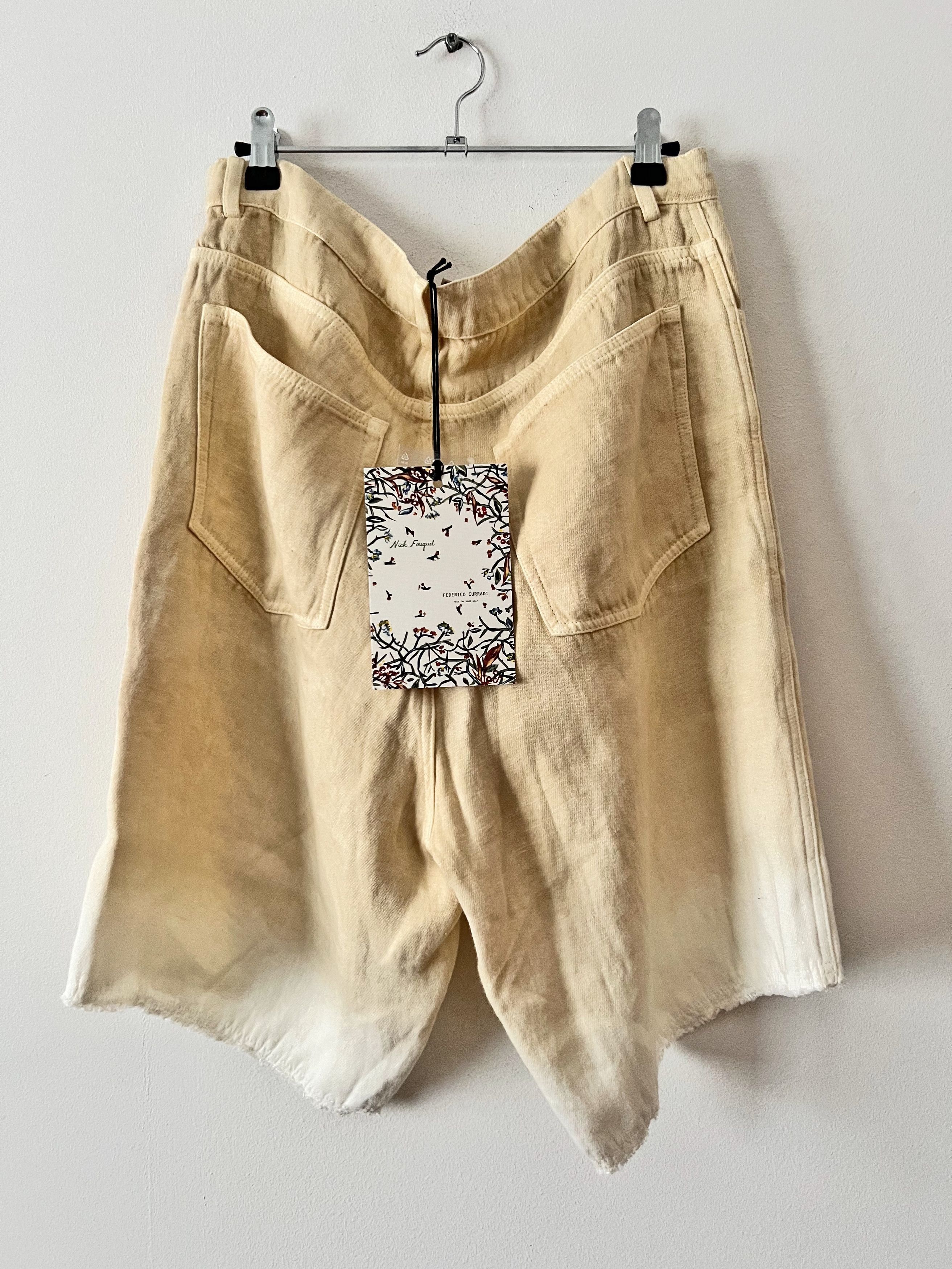 Federico Curradi Bermuda Linen Degradè Size US 34 / EU 50 - 6 Thumbnail