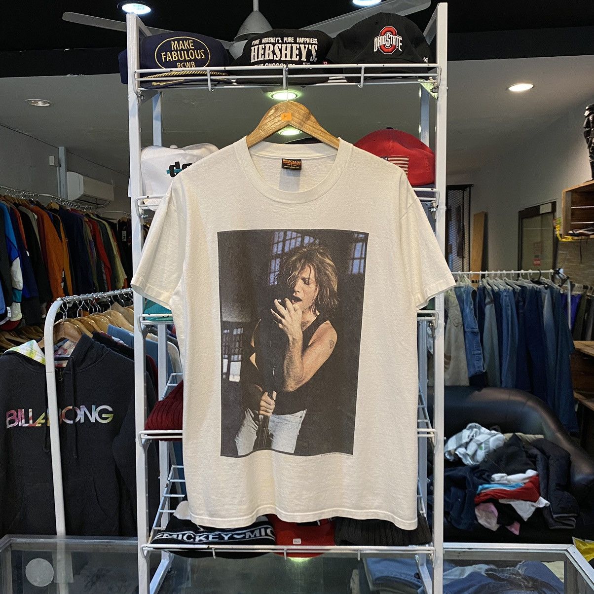 image of Band Tees x Bon Jovi 1994 Bon Jovi Photo T Shirt '94 Tour in White, Men's (Size Large)