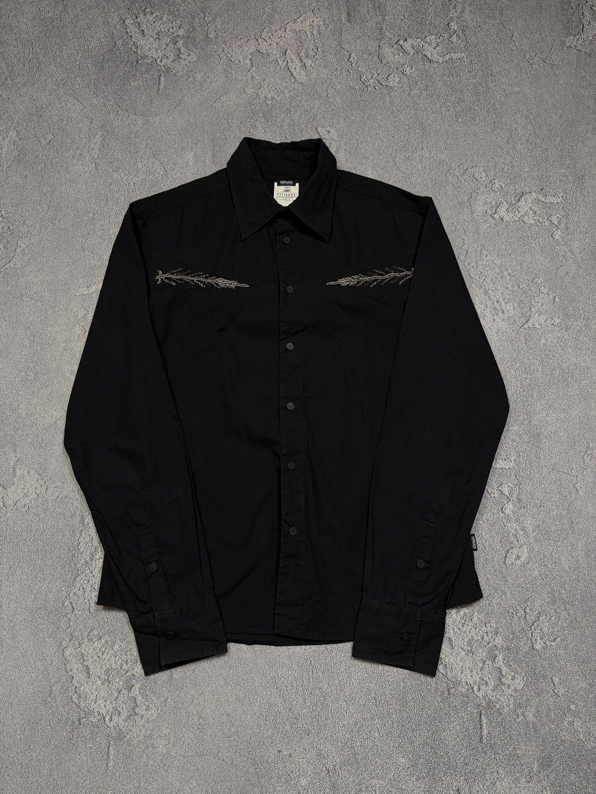 Versace Jeans Couture Rare Design Vintage Brand Versace Jeans Couture Shirt 00s Size US L / EU 52-54 / 3 - 1 Thumbnail