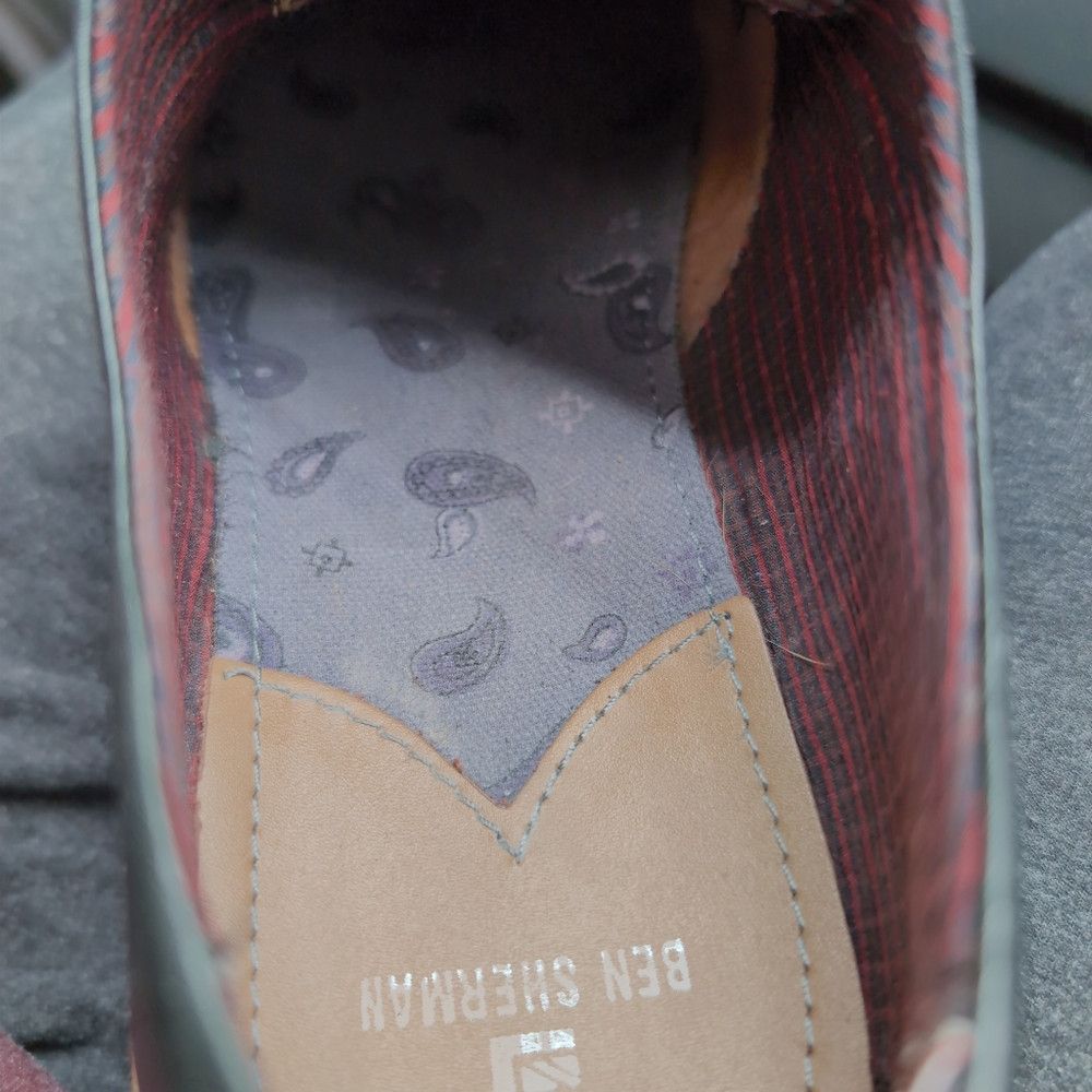 Ben Sherman Ben Sherman Black/Gray sz 11.5 Oxfords Leather Wingtip Desi Size US 11.5 / EU 44-45 - 8 Thumbnail