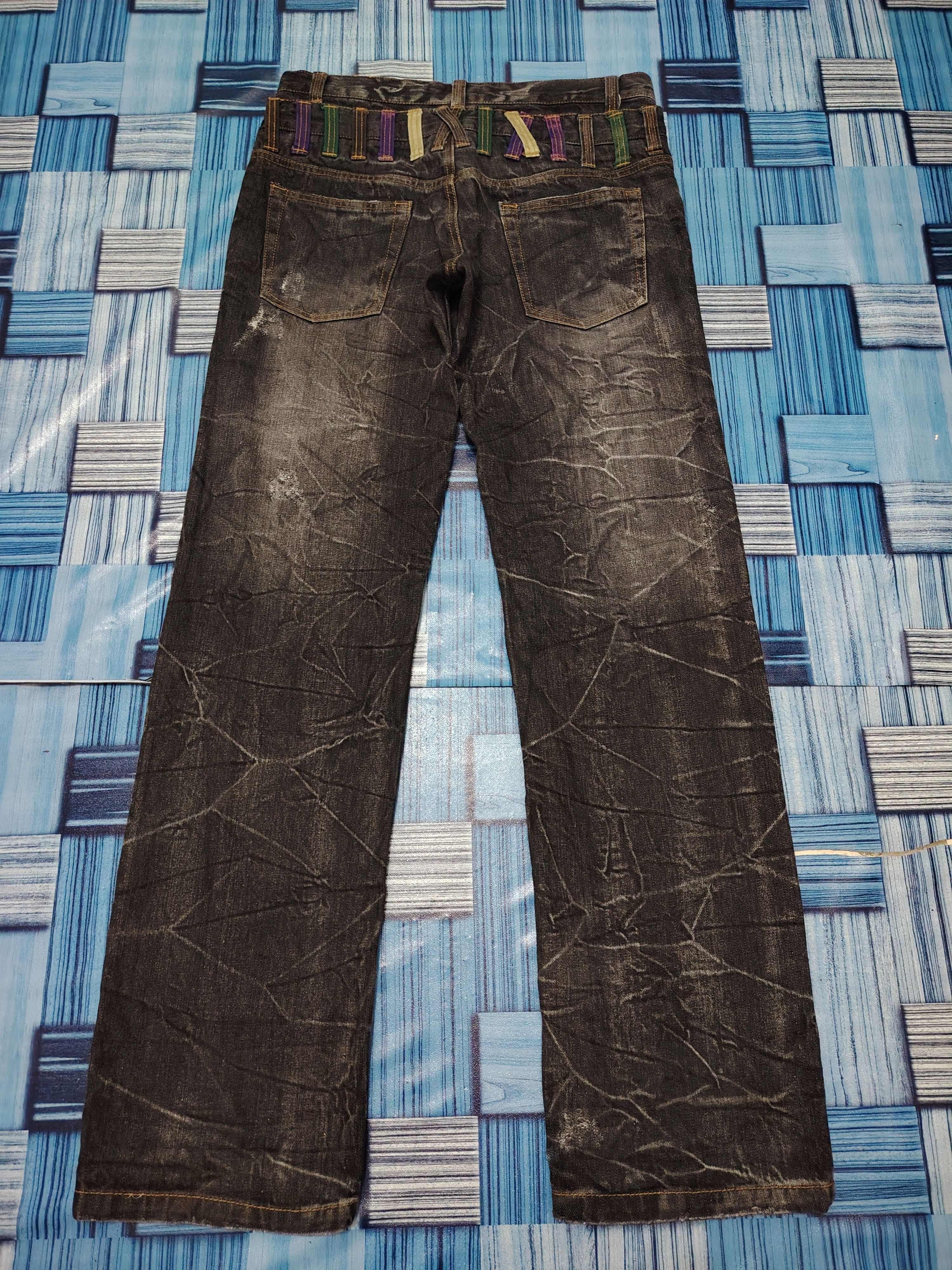 Who Decides War Double Waist Japanese Nylaus Clothing Mudwash Clawmark Sick Size US 32 / EU 48 - 12 Thumbnail