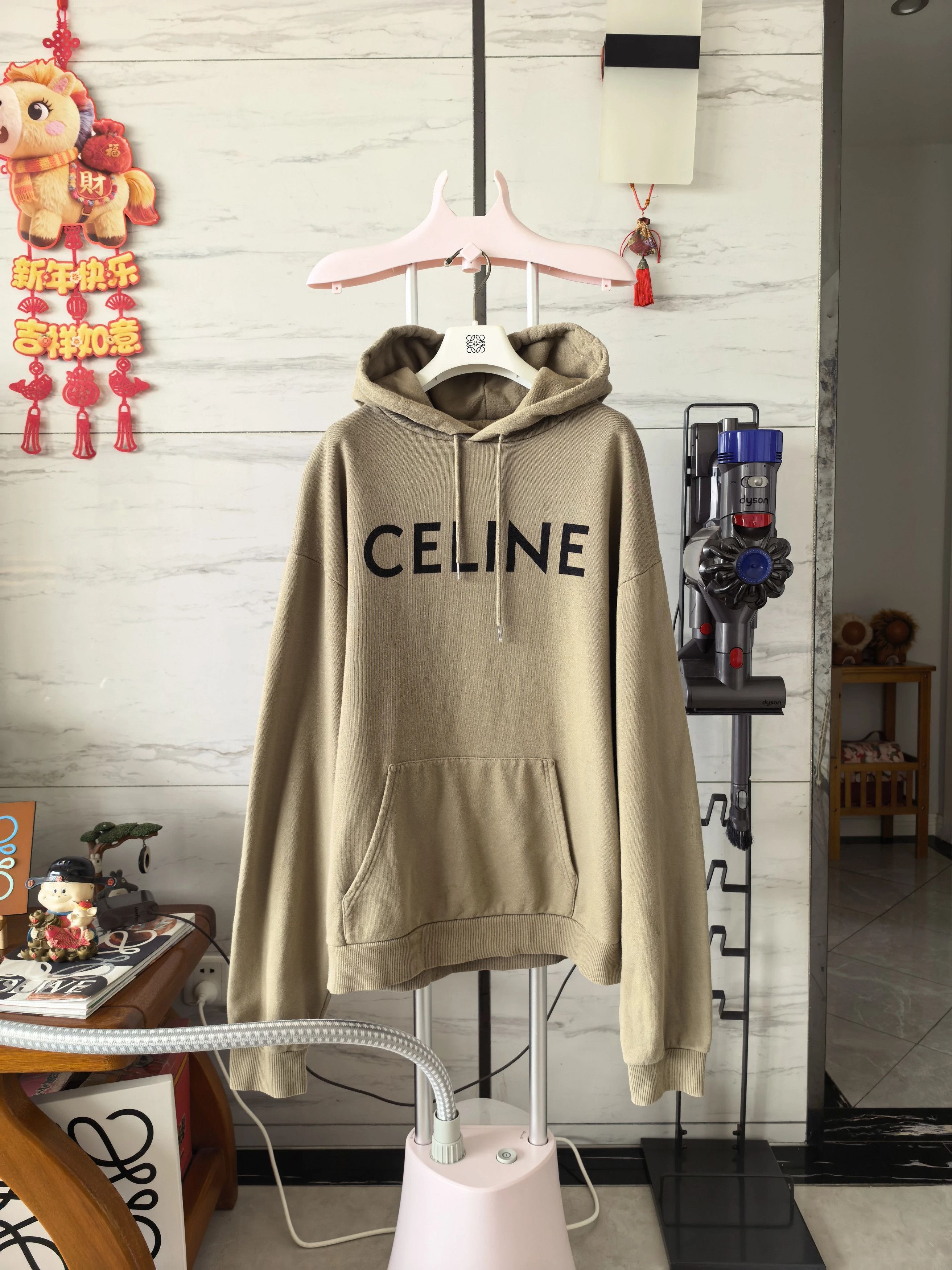 Celine Celine solid logo print sweatshirt XL Size US XL / EU 56 / 4 - 1 Thumbnail