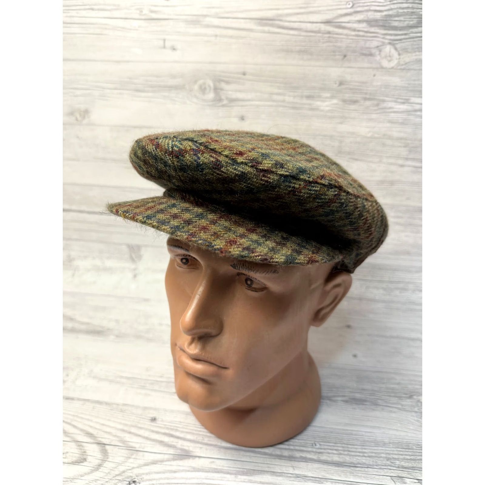 Vintage Wigens Flat cap Wool Green size 59 Size ONE SIZE - 2 Thumbnail