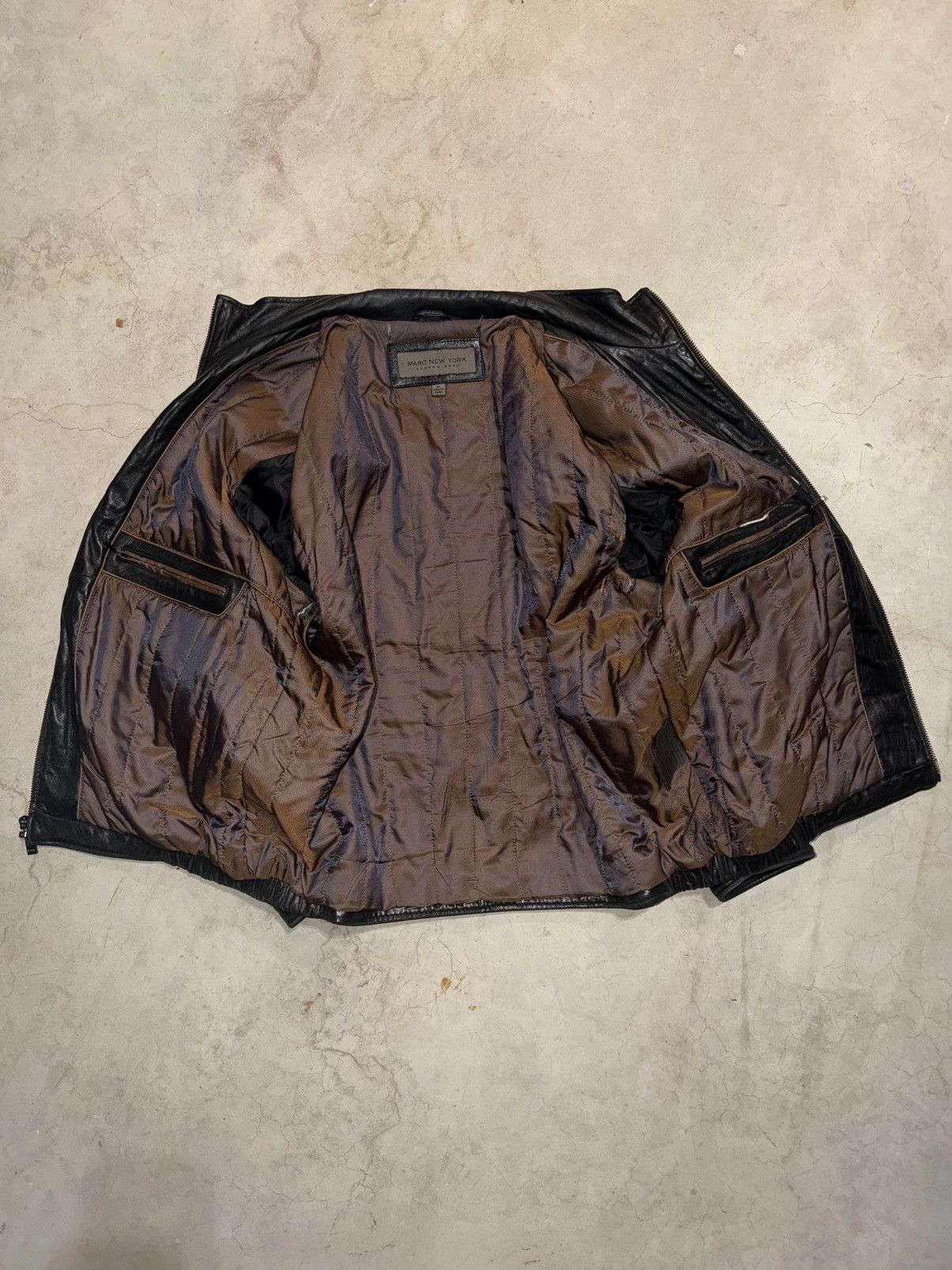 Andrew Marc Vintage Andrew Marc Studio Black Leather Insulated Jacket Size US XL / EU 56 / 4 - 3 Thumbnail