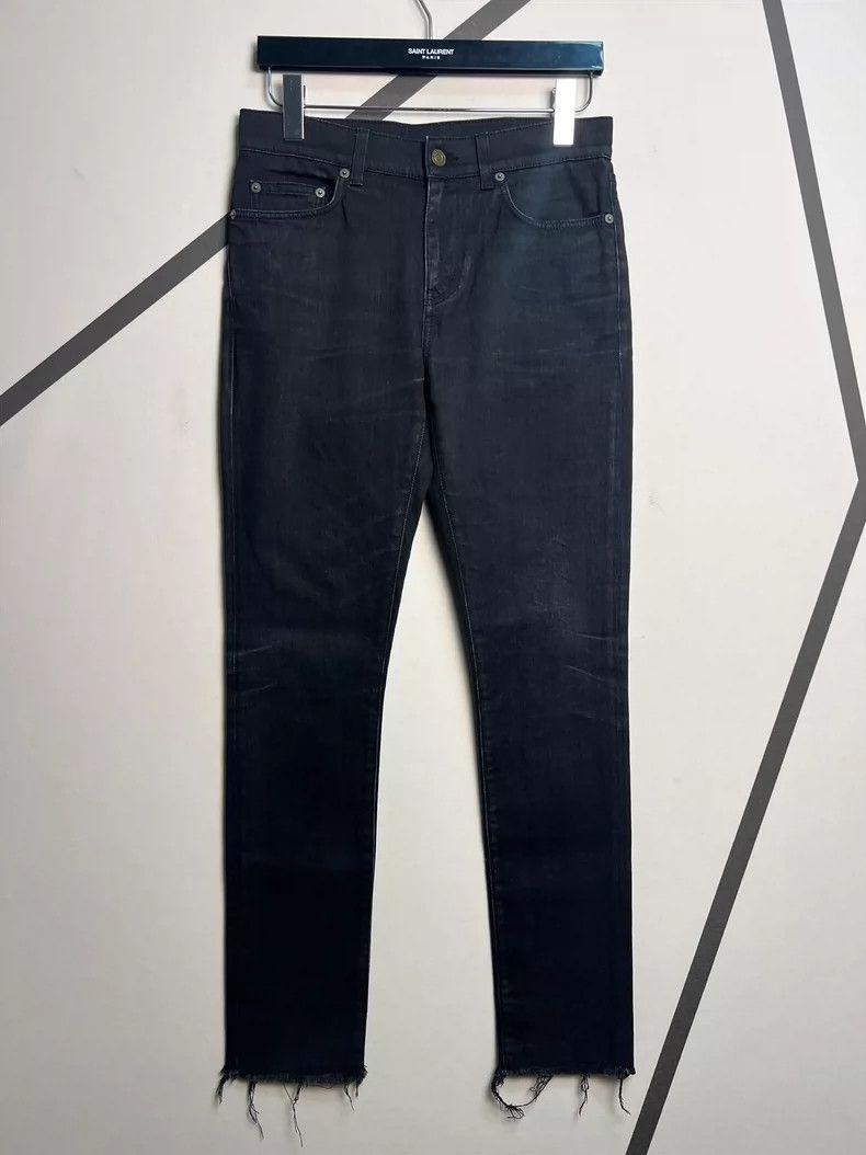 Saint Laurent Paris Saint Laurent Paris 16 Spring/Summer D01 Fringed Raw Edge B Size US 29 - 1 Thumbnail