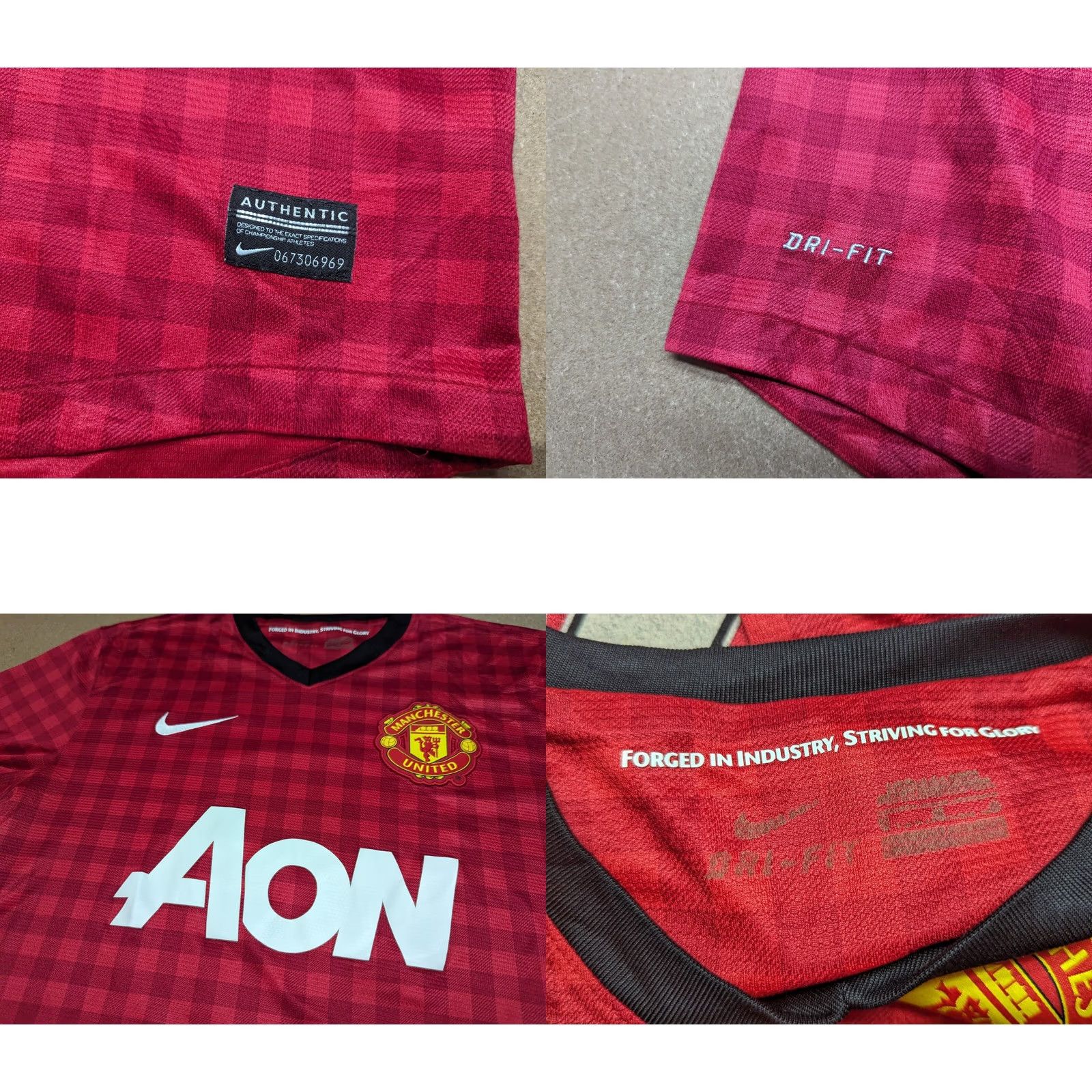 Nike Nike Manchester United Jersey Shirt Men M Red Phil Jones #4 Home 2012 2013 Size US M / EU 48-50 / 2 - 8 Thumbnail
