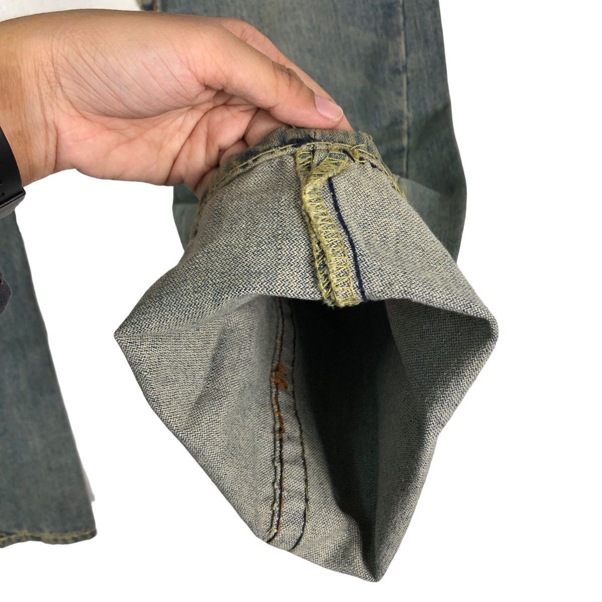 Japanese Brand 🔥VINTAGE DENIM JEANS TRUE RELIGION DESIGN BIG POCKET Size US 32 / EU 48 - 12 Thumbnail