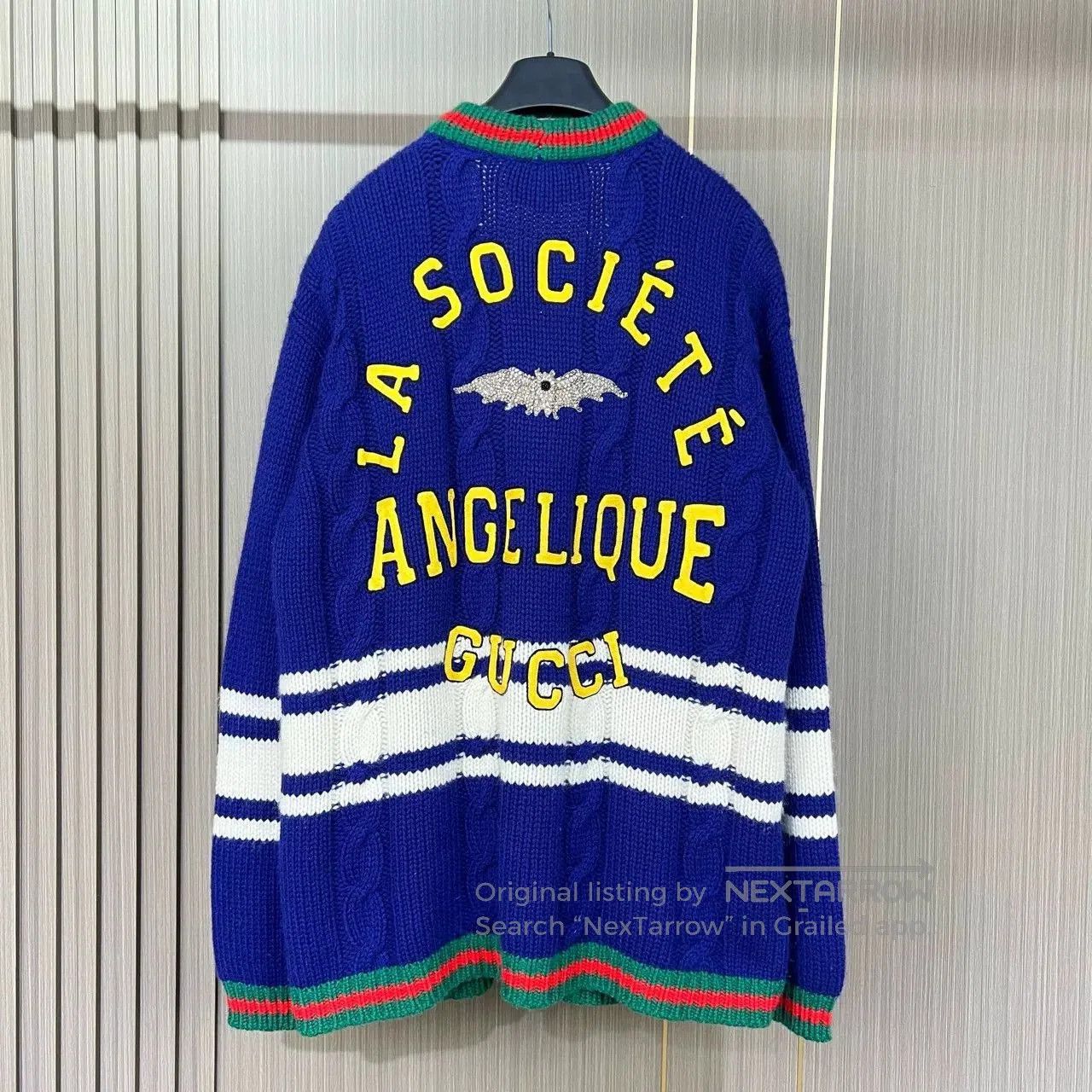 Gucci Gucci Embroidered Letter Knit Cardigan. Size S / US 4 / IT 40 - 2 Thumbnail