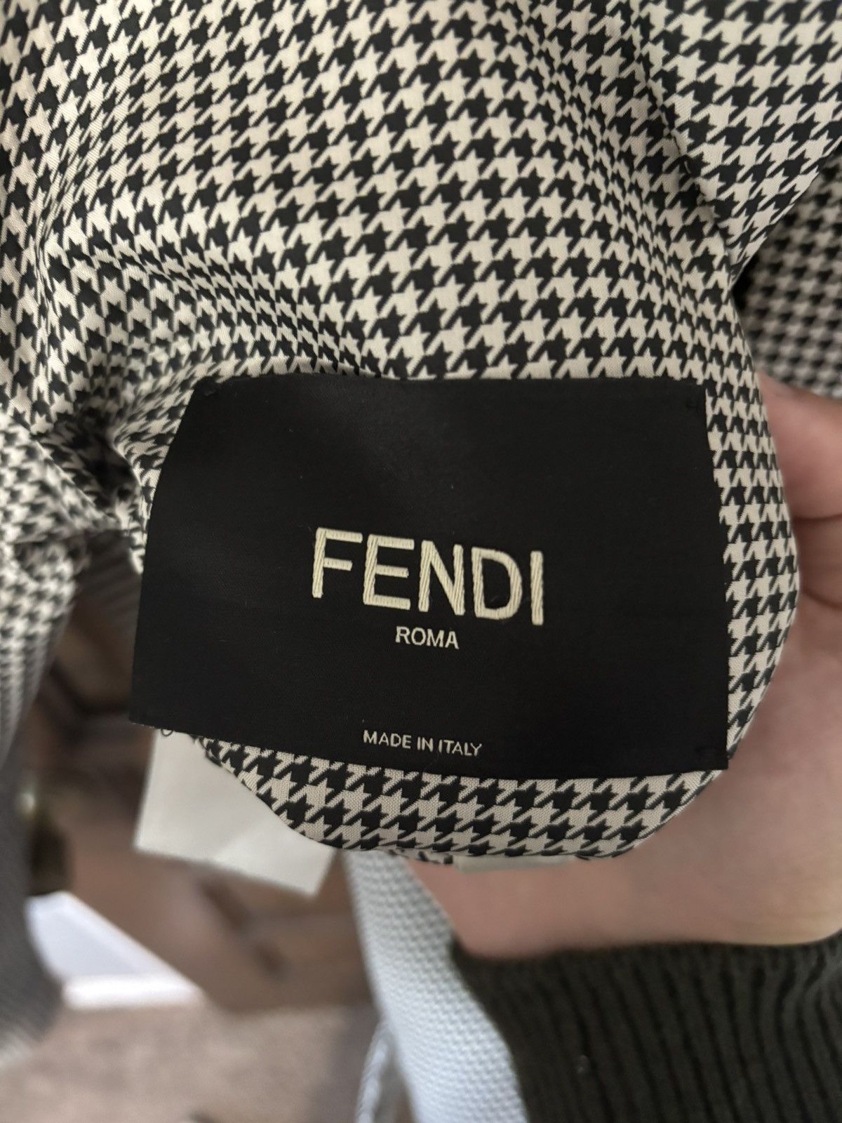 Fendi Fendi Houndstooth Reversible Jacket Size US M / EU 48-50 / 2 - 9 Thumbnail