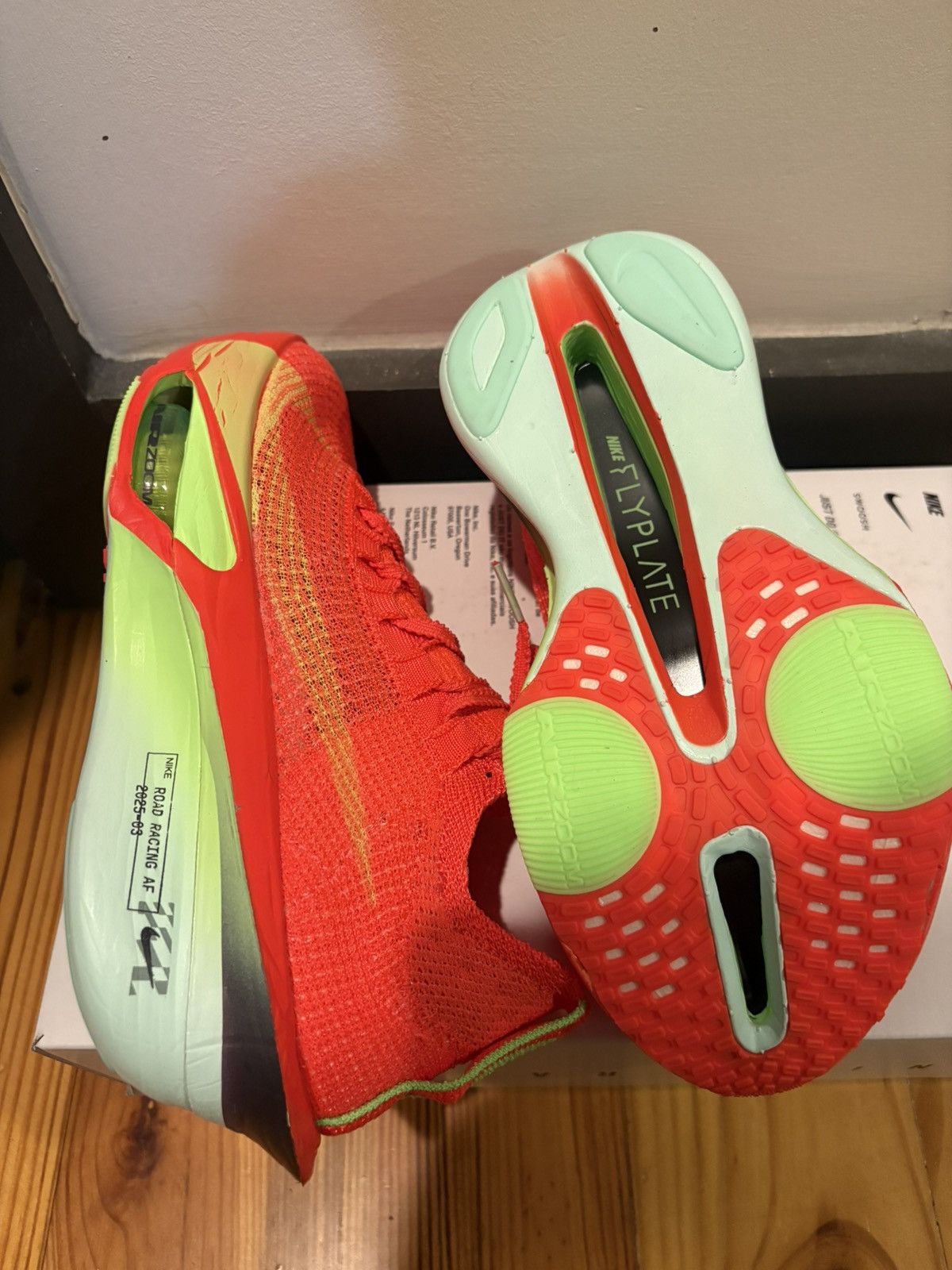 Nike Nike Air Zoom Alphafly NEXT% 3 'Bright Crimson Lime Blast' Size US 6.5 / IT 36.5 - 7 Thumbnail