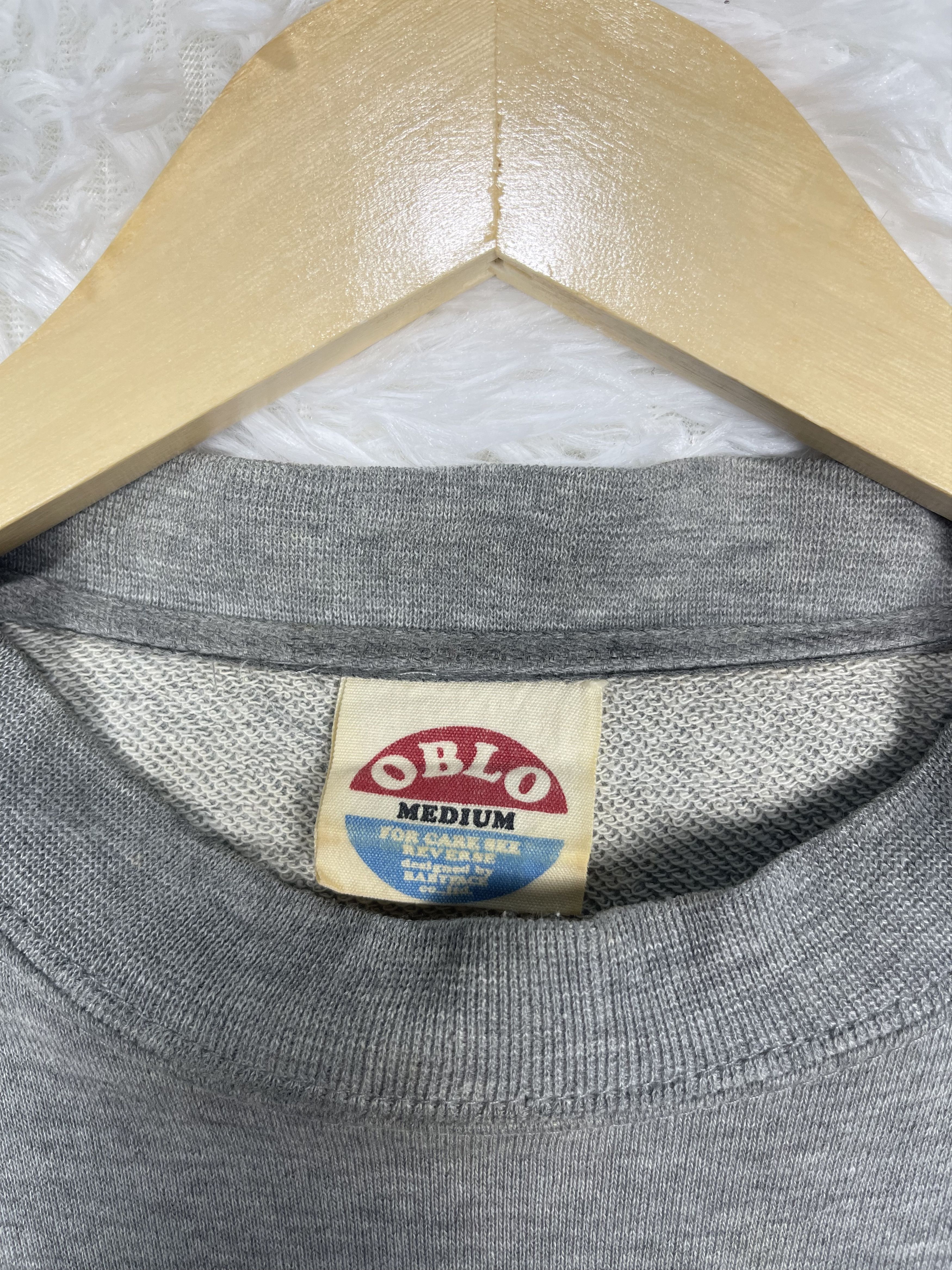 Japanese Brand Vintage 90s Oblo Peace & Future Earth Sweatshirt AS0003 Size US M / EU 48-50 / 2 - 5 Thumbnail