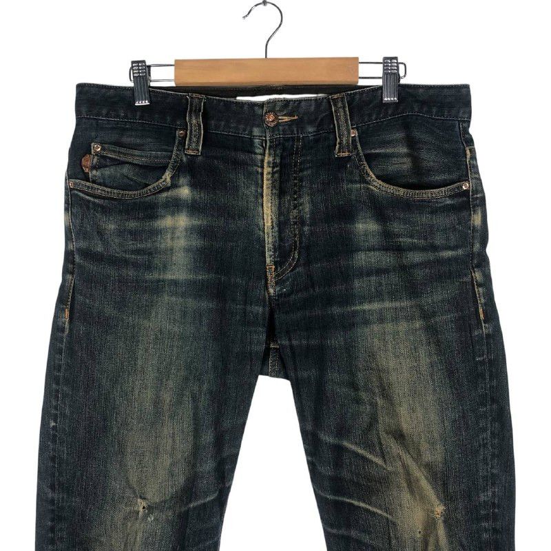 Armani × Jean × Vintage Vintage Armani Distressed Denim Jeans Size US 33 - 2 Thumbnail