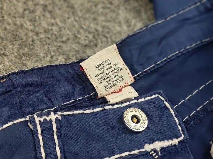 True Religion True Religion Brooklyn Blue Denim Vintage Jeans Made in USA Size 28" / US 6 / IT 42 - 14 Thumbnail