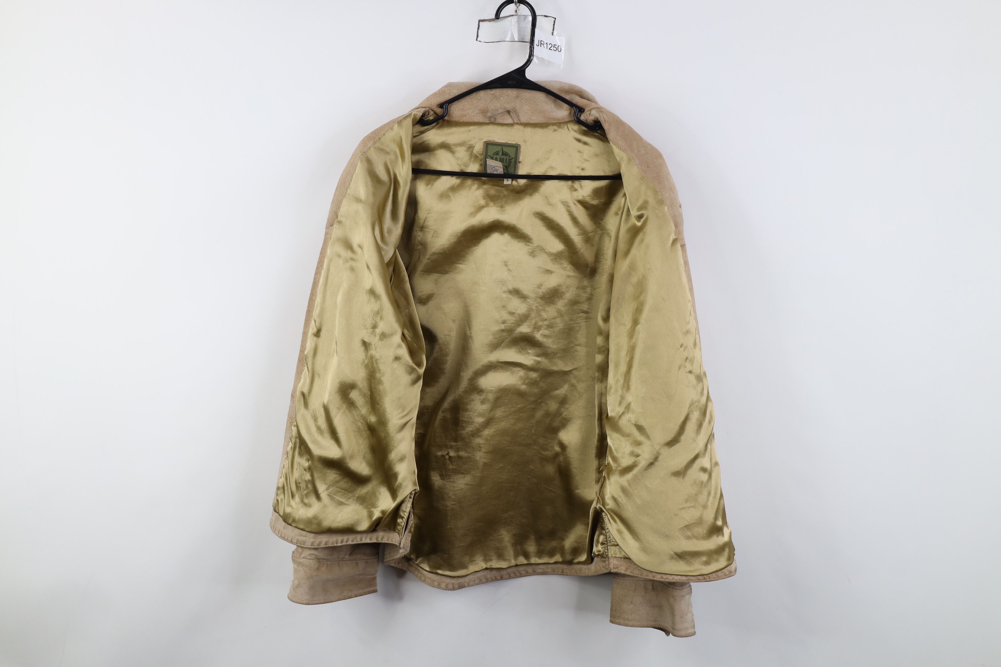 Vintage Vintage 90s Streetwear Suede Leather Button Shirt Jacket Size L / US 10 / IT 46 - 9 Thumbnail