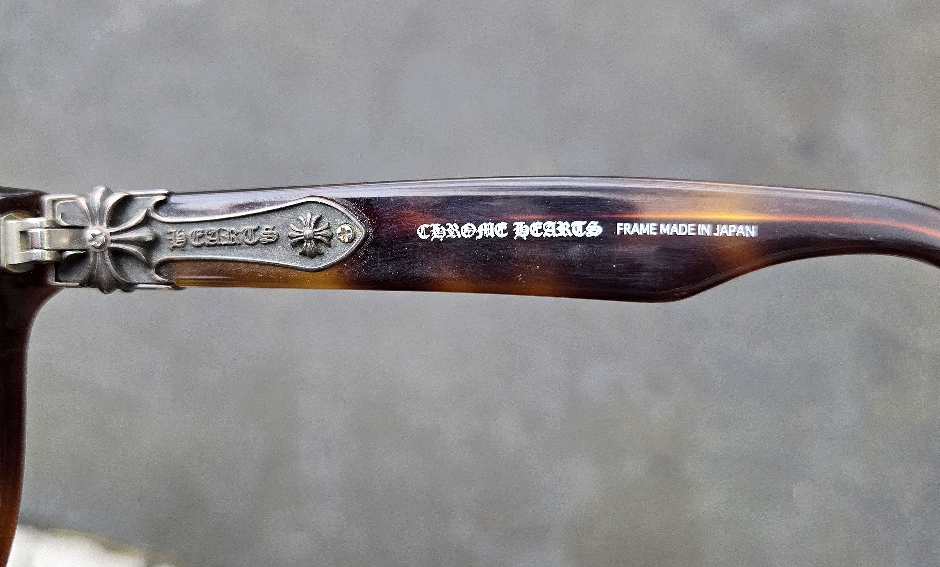Chrome Hearts CH Obarydose Tortoise Shell Acetate and Silver Sunglasses Size ONE SIZE - 5 Thumbnail