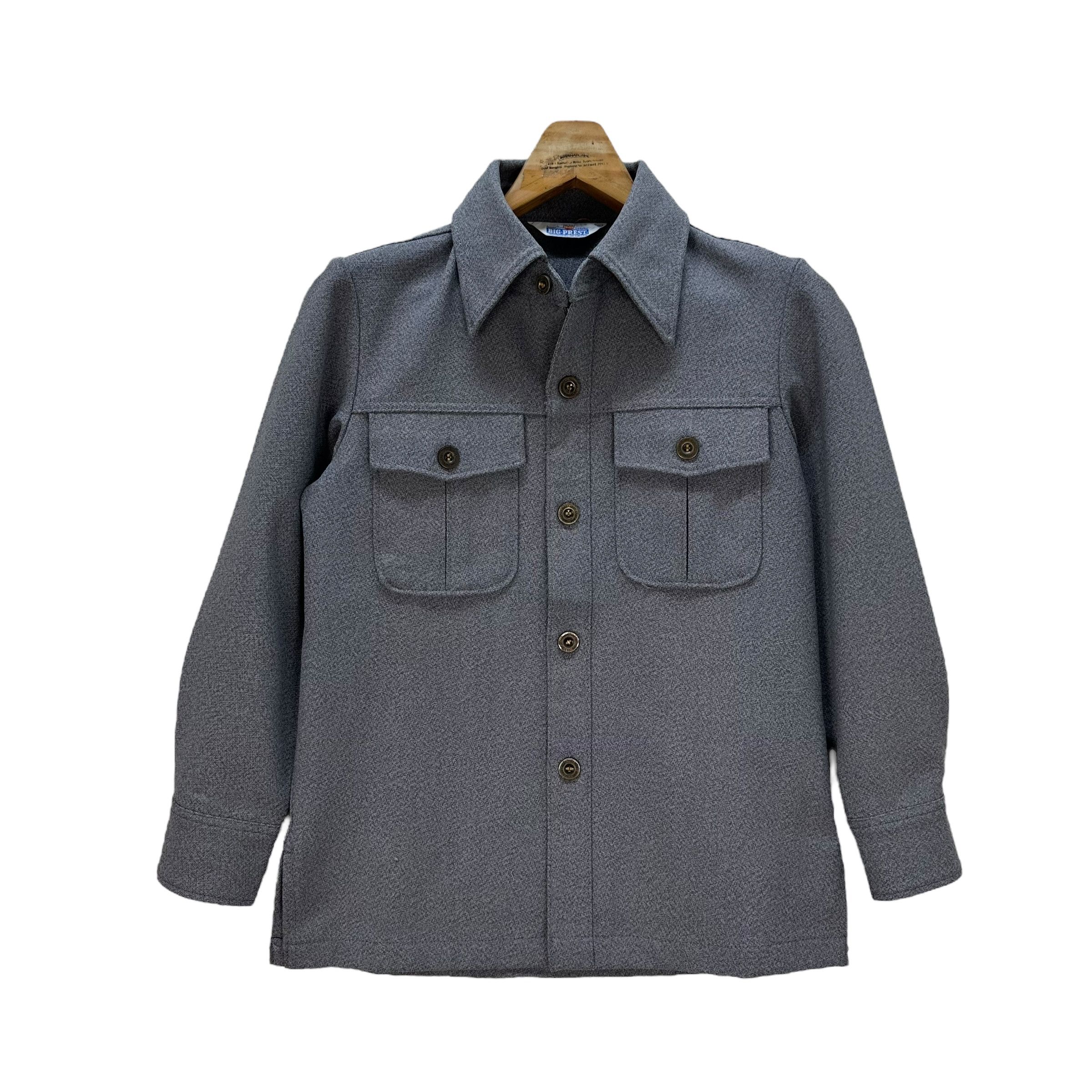 image of Big John Big Prest Work Shirt 9033-50 in Grey, Men's (Size Small)