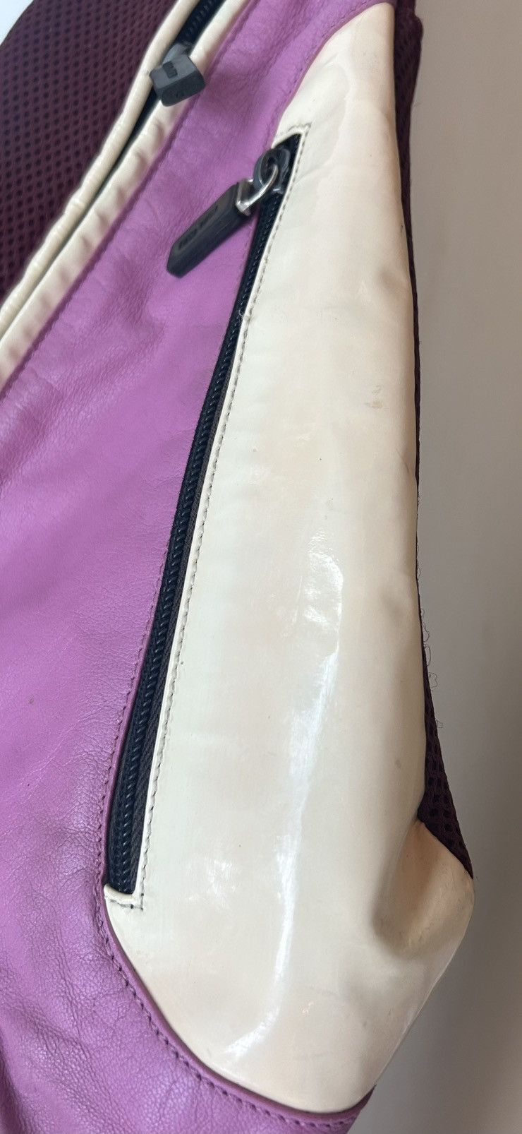 Miu Miu Miu Miu 1999 / Backpack / Teardrop / Sling Bag Pink & White Size ONE SIZE - 12 Thumbnail