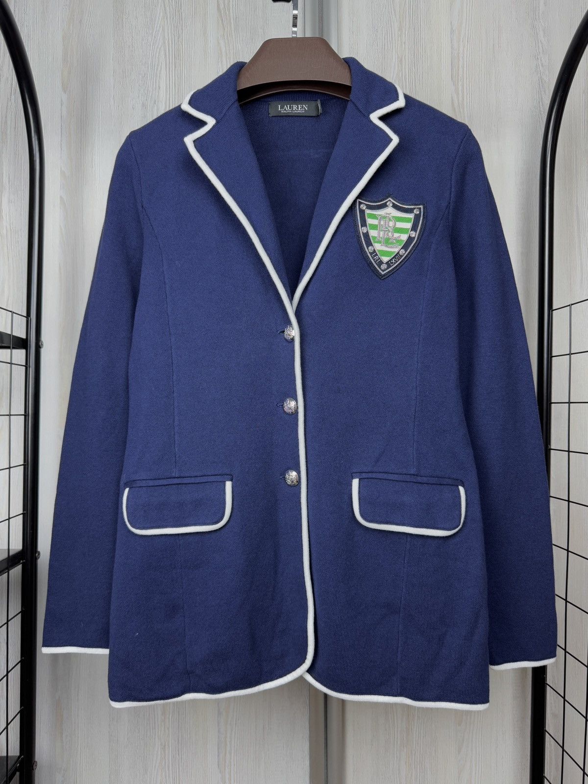 Lauren Ralph Lauren Lauren Ralph Lauren Black Label Combed knitted Blazer Crest Size M / US 6-8 / IT 42-44 - 2 Thumbnail