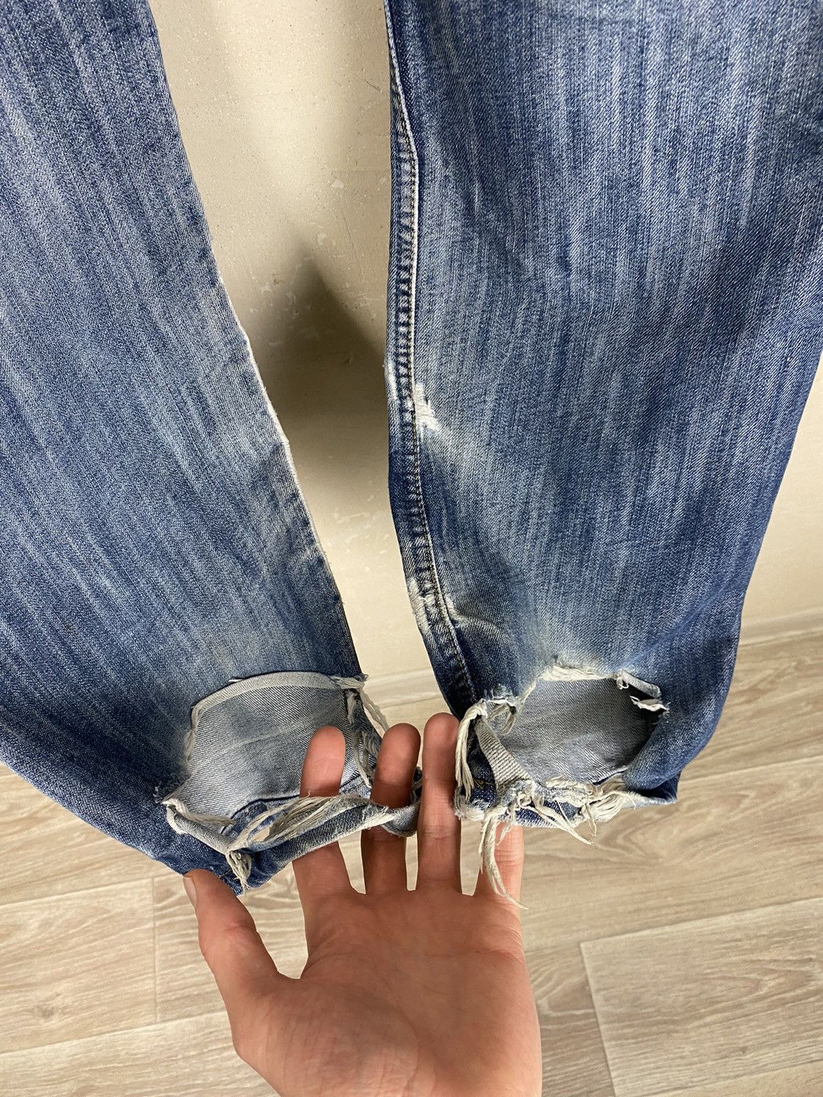 Levi's × Levi's Vintage Clothing × Vintage Vintage Distressed Levi’s 501 Avant Garde Punk jeans Size US 31 - 5 Thumbnail