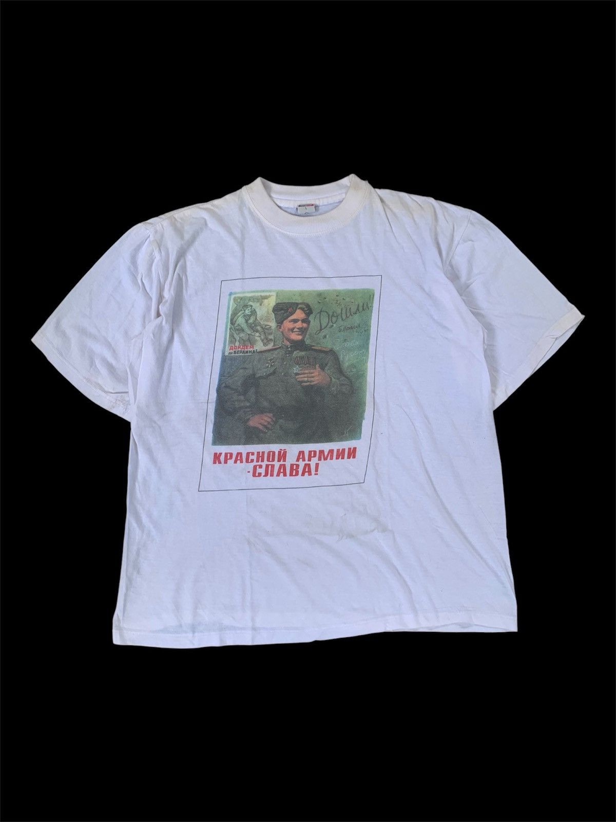 Vintage Vintage Russian Military Graphic 1990s T-Shirt Size US L / EU 52-54 / 3 - 1 Thumbnail