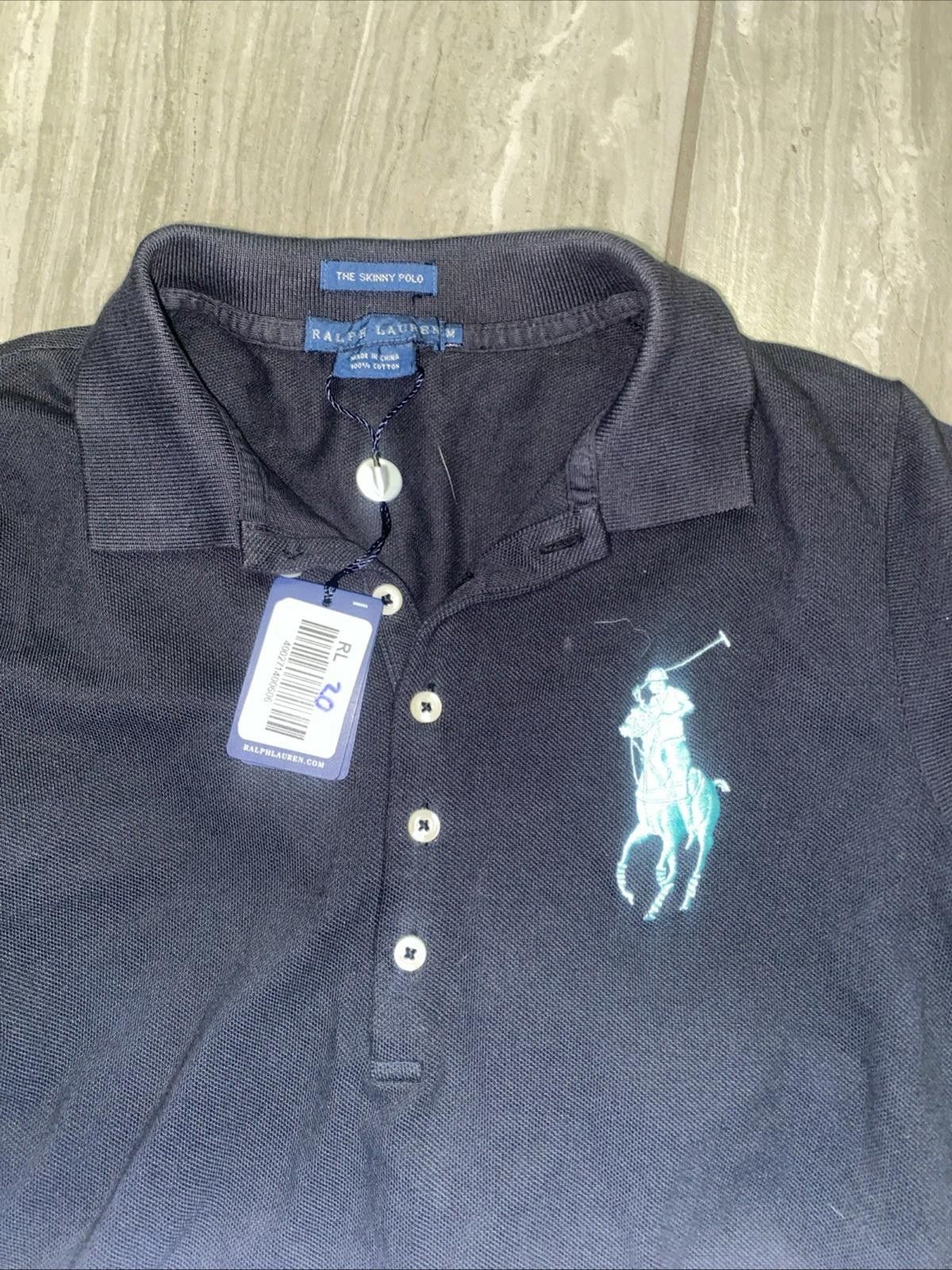 Polo Ralph Lauren POLO Ralph Lauren Big Pony Navy Light Blue Gray M Slim Fit Size M / US 6-8 / IT 42-44 - 5 Thumbnail