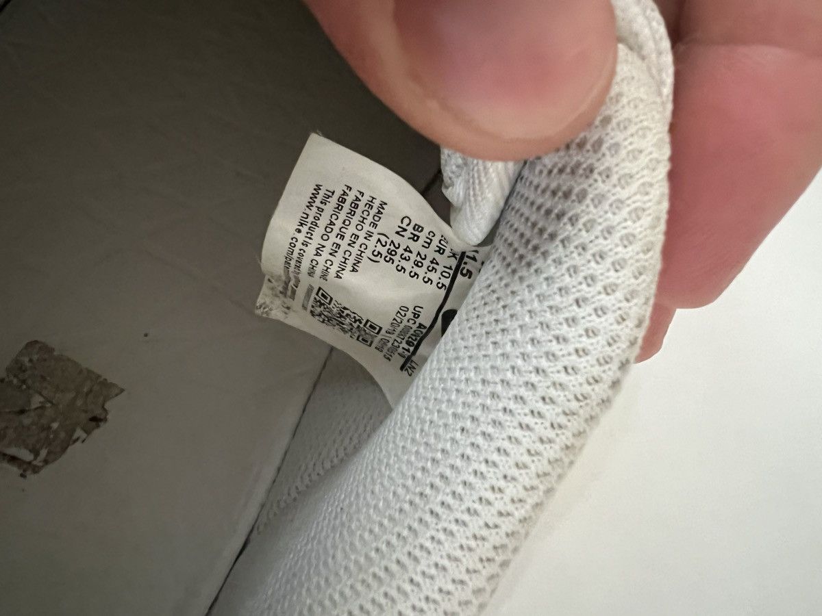 John Elliott × Nike Nike x John Elliott Air Force 1 Low Triple White Size US 11.5 / EU 44-45 - 13 Thumbnail