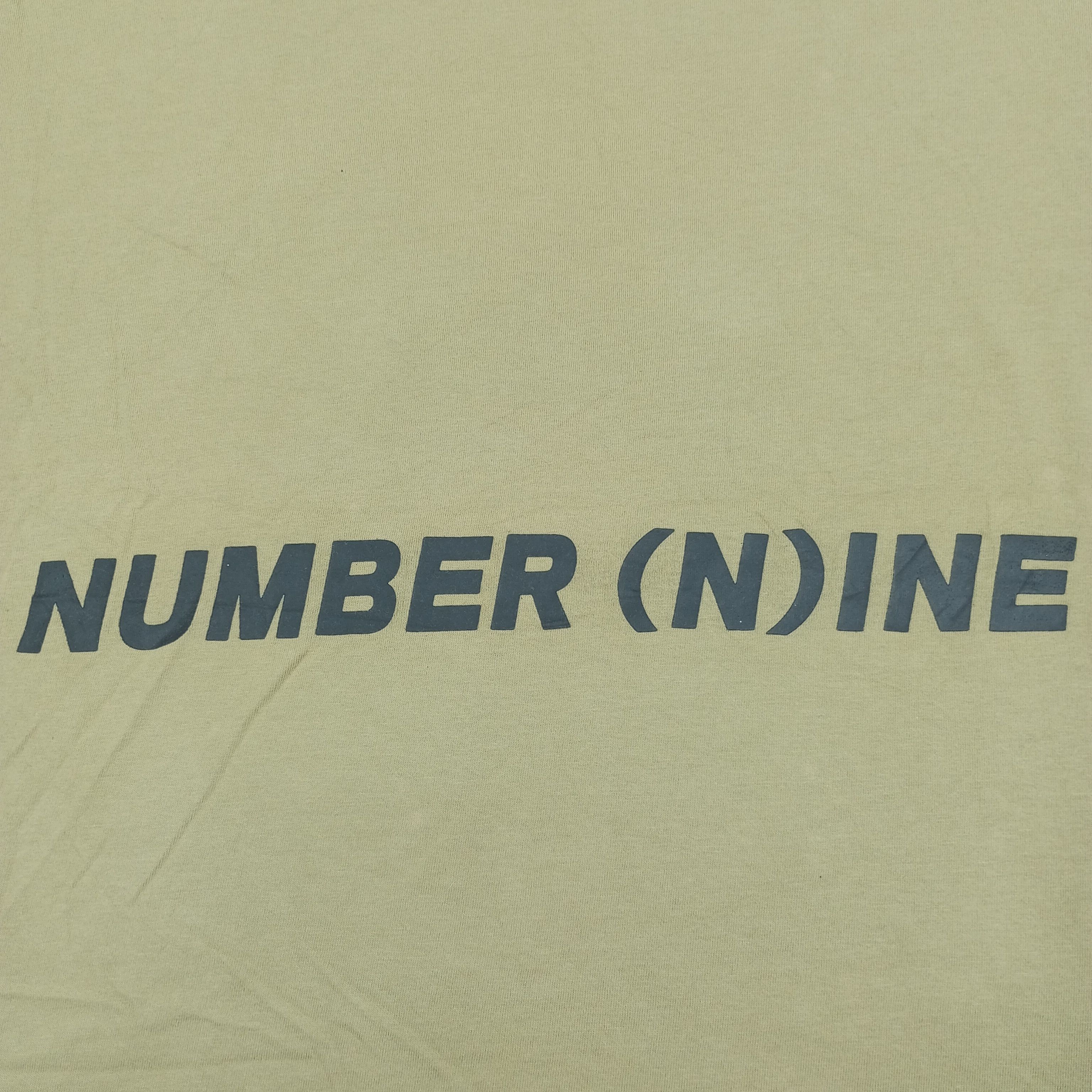 Japanese Brand × Number (N)ine × Vintage Number Nine Japanese Brand Spellout Designer Tshirt Size US L / EU 52-54 / 3 - 2 Thumbnail