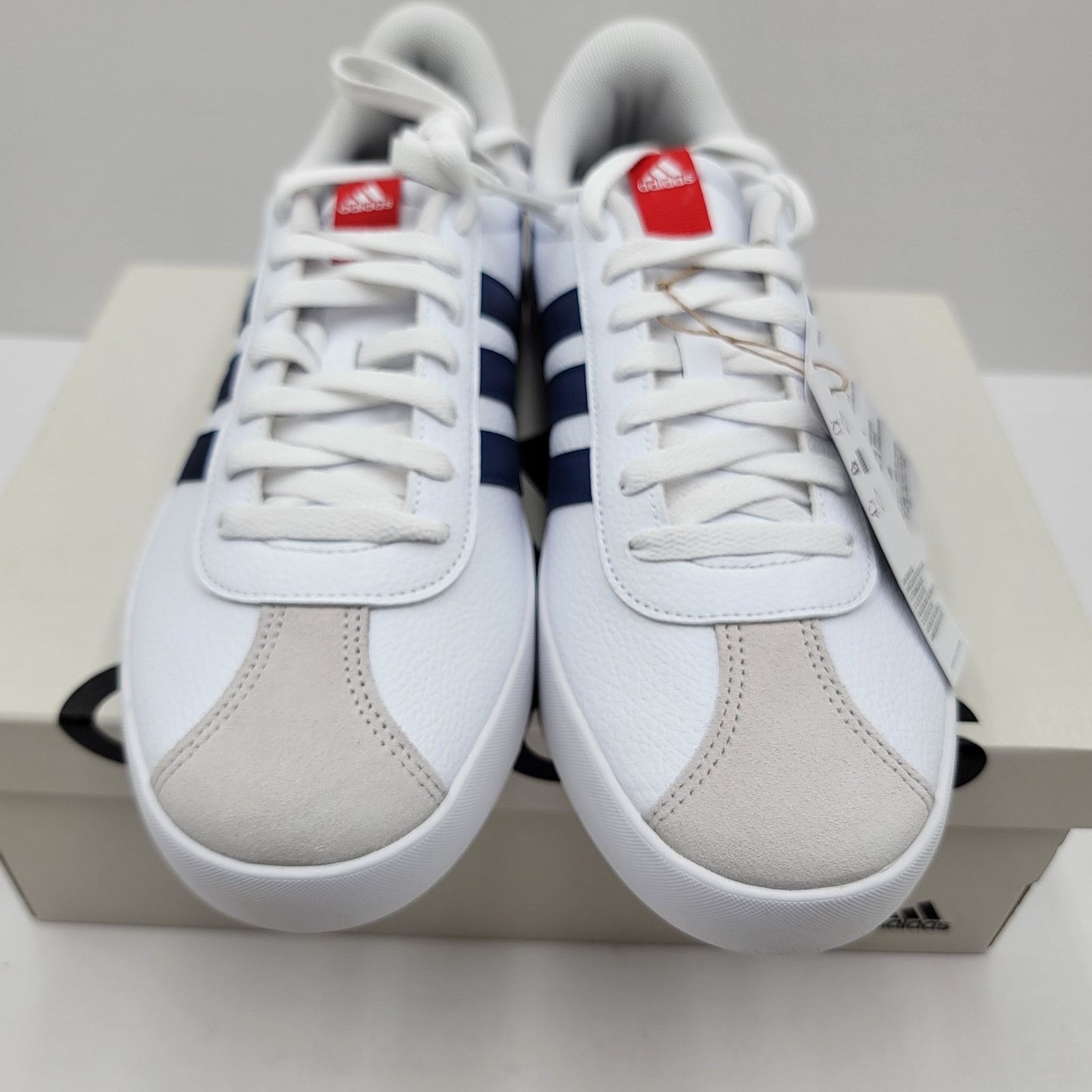 Adidas Adidas VL Court 3.0 White Dark Blue - Size 10 - New! Size US 10 / EU 43 - 3 Thumbnail
