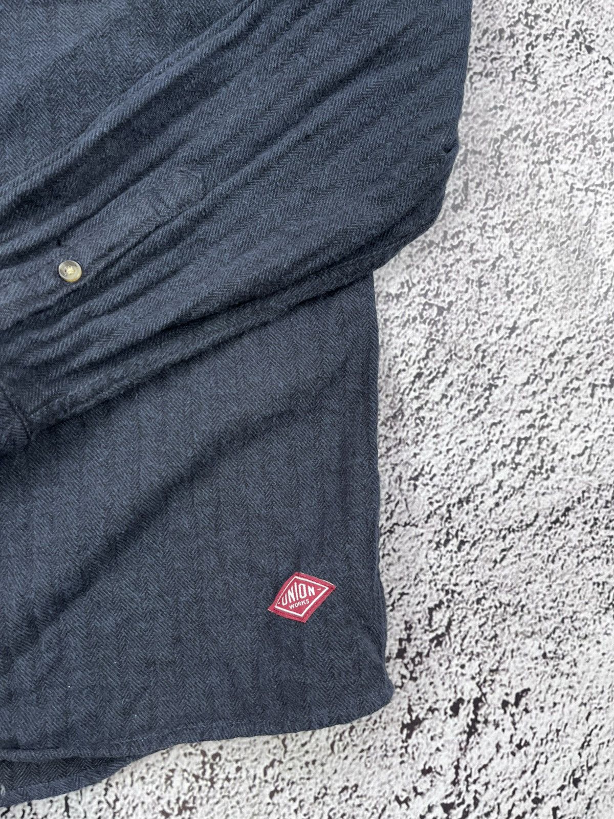 Union LA Vintage Union Works Navy Flannel Shirt casual streetwear L Size US L / EU 52-54 / 3 - 6 Thumbnail