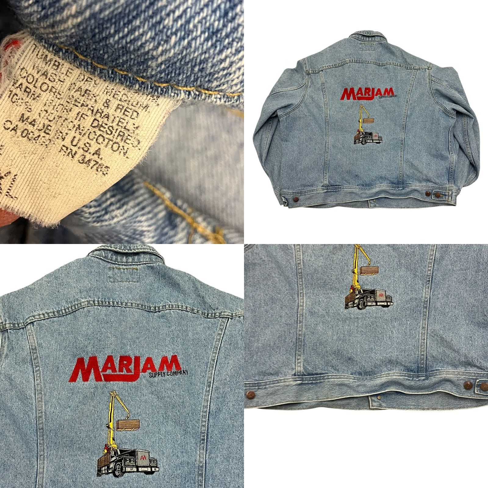 Lee Vintage Lee Jacket XL Blue Denim Trucker Western Made in USA Mens Size US XL / EU 56 / 4 - 8 Thumbnail