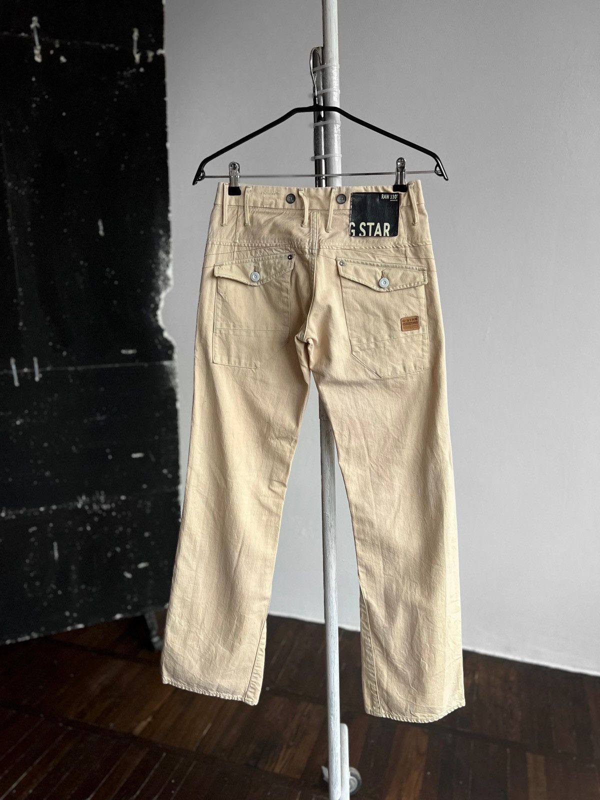 G-Star G-Star Raw Womens Beige Lock Loose Ice Twill Denim Jeans Y2K Size 27" / US 4 / IT 40 - 1 Thumbnail