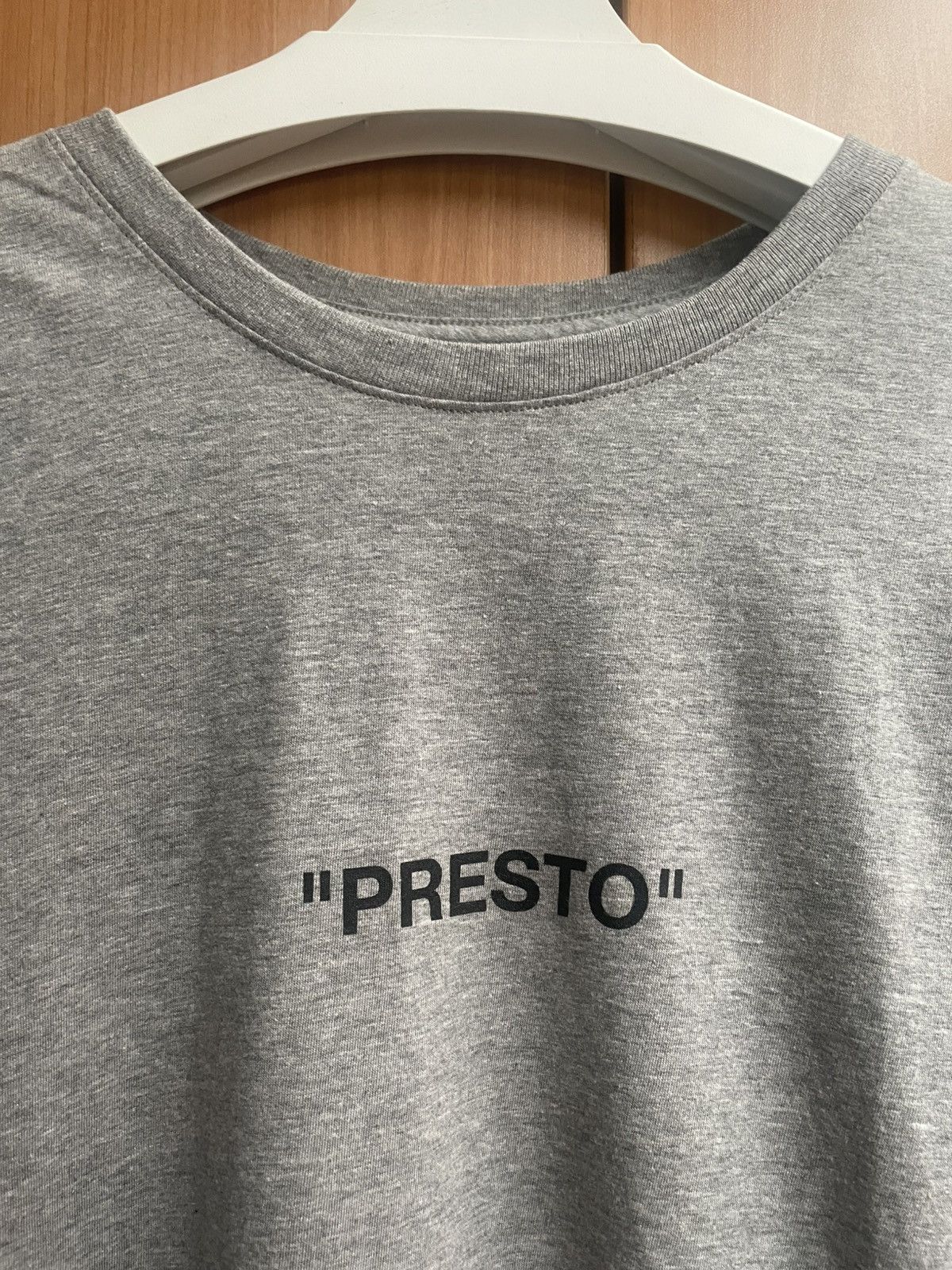 Nike × Off-White Nike x Off White “Presto” Heather Grey Tee Size US L / EU 52-54 / 3 - 2 Thumbnail