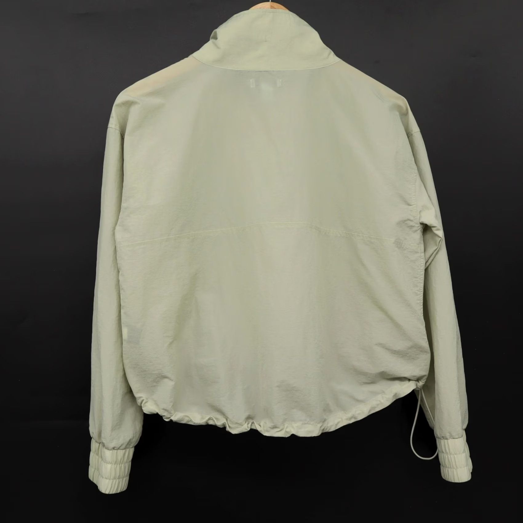 Vintage FLX Women's Mint Crackle Long Sleeve Half Zip Crop Jacket Sz M Shirt Adult Womens Green 1/2 Zip Lightweight Casual Size M / US 6-8 / IT 42-44 - 2 Thumbnail