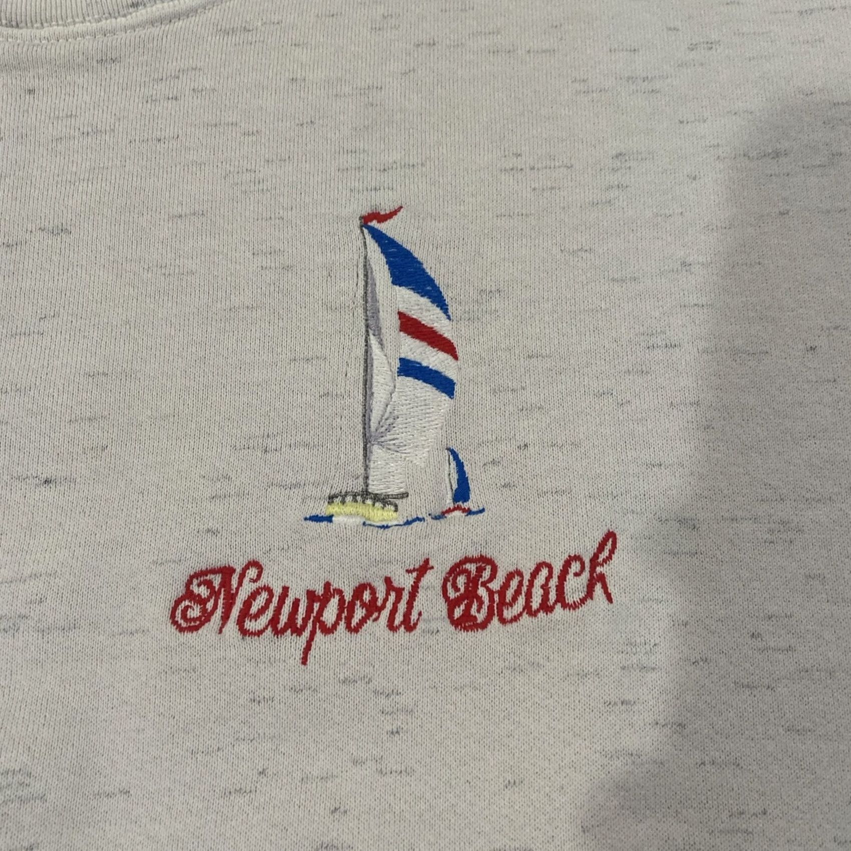 Vintage VINTAGE Oneita Sweatshirt Sweatshirt White XL Relaxed Fit 80s Graphic Print Cat Dog Christmas Animals Crew Neck Pullover Women Size XL / US 12-14 / IT 48-50 - 4 Thumbnail