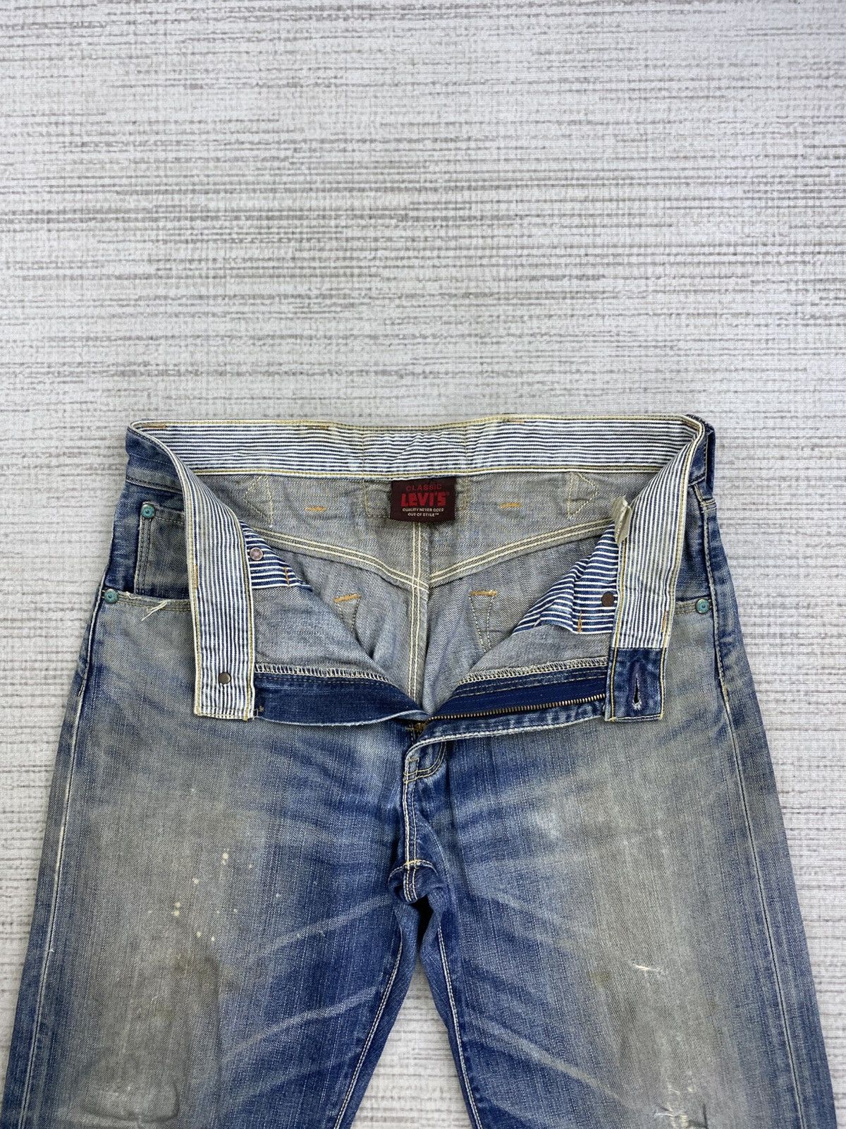Levi's Vintage Levis Classic 503 Distressed Denim Jeans Size US 34 / EU 50 - 6 Thumbnail