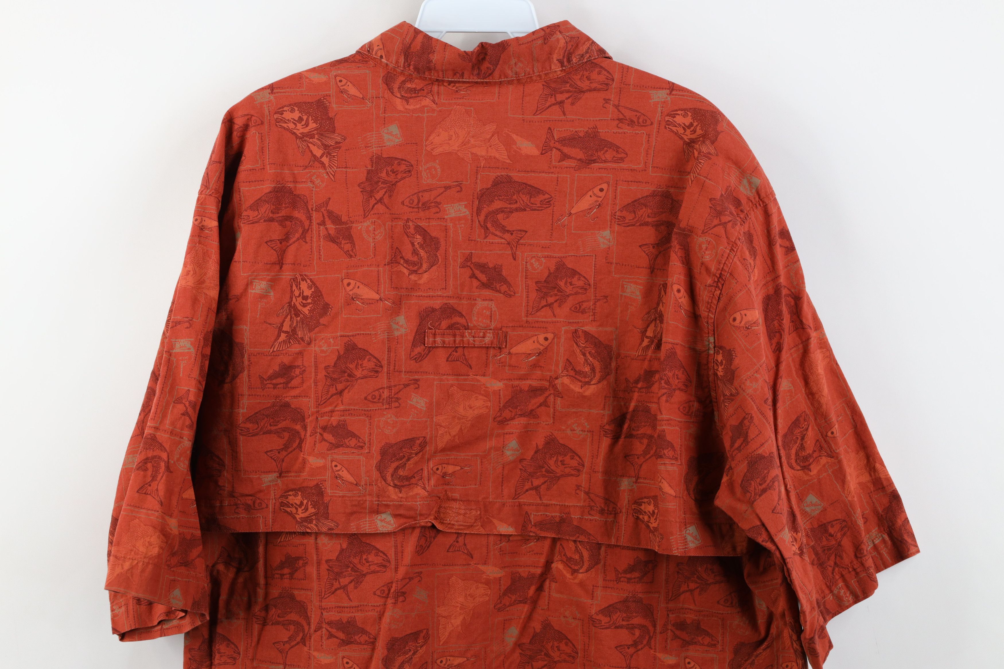 Cabelas Vintage Cabelas Fishing Lure All Over Print Button Shirt Size US L / EU 52-54 / 3 - 14 Thumbnail