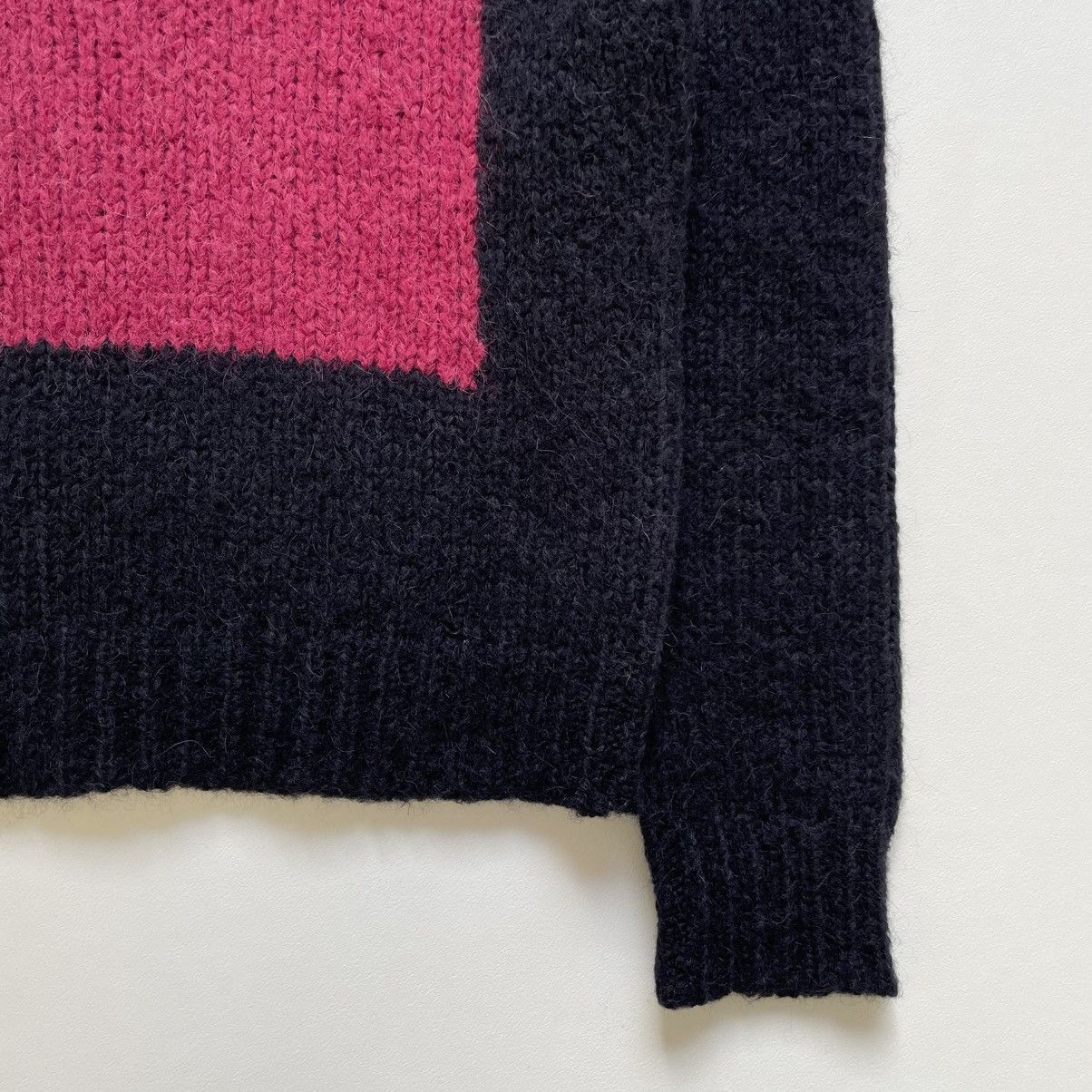 Dries Van Noten Cropped ‘Modular Panel’ Alpaca Sweater Size US M / EU 48-50 / 2 - 8 Thumbnail