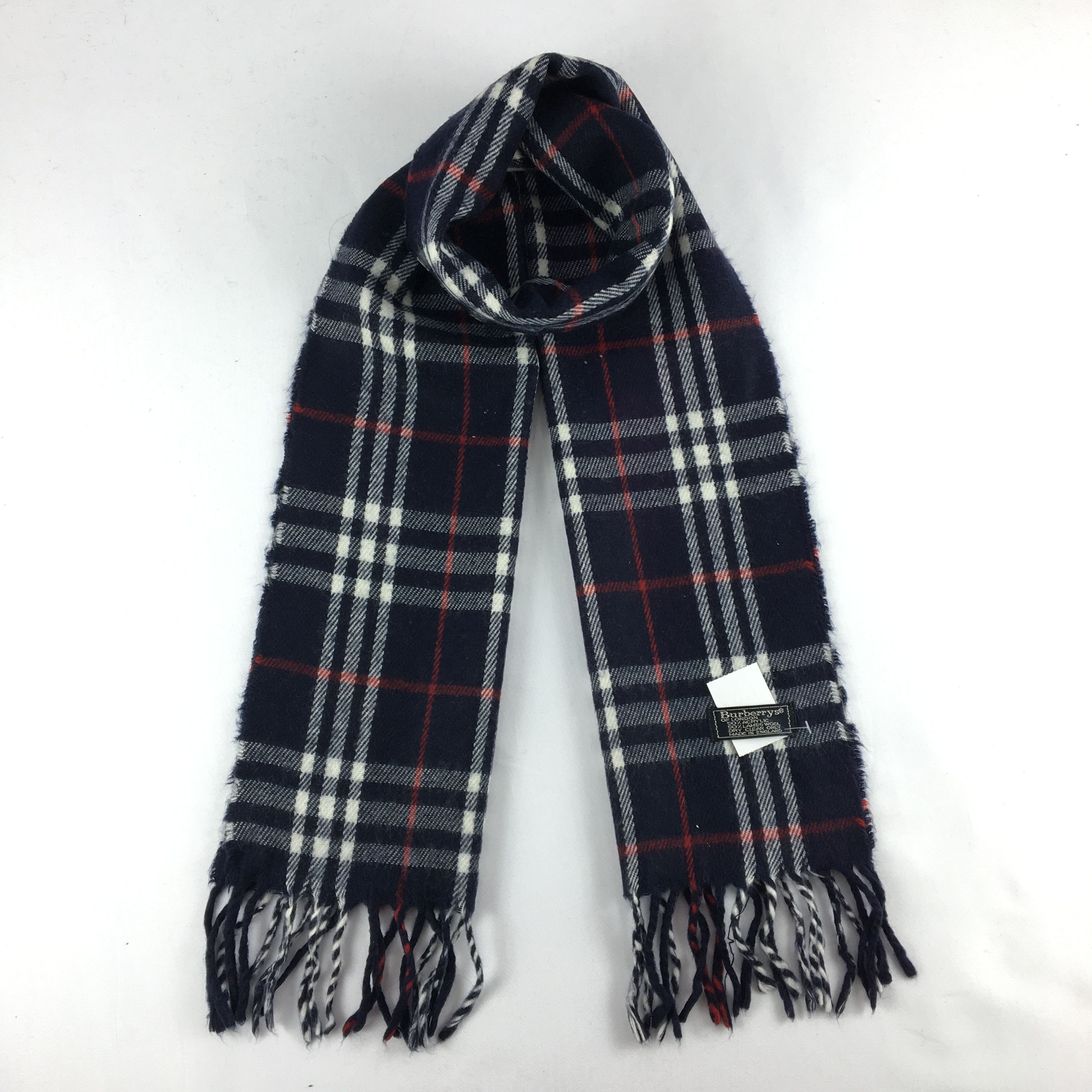Burberry Vintage Burberry Scarf Muffler Wool Cashmere Scarves Size ONE SIZE - 1 Thumbnail