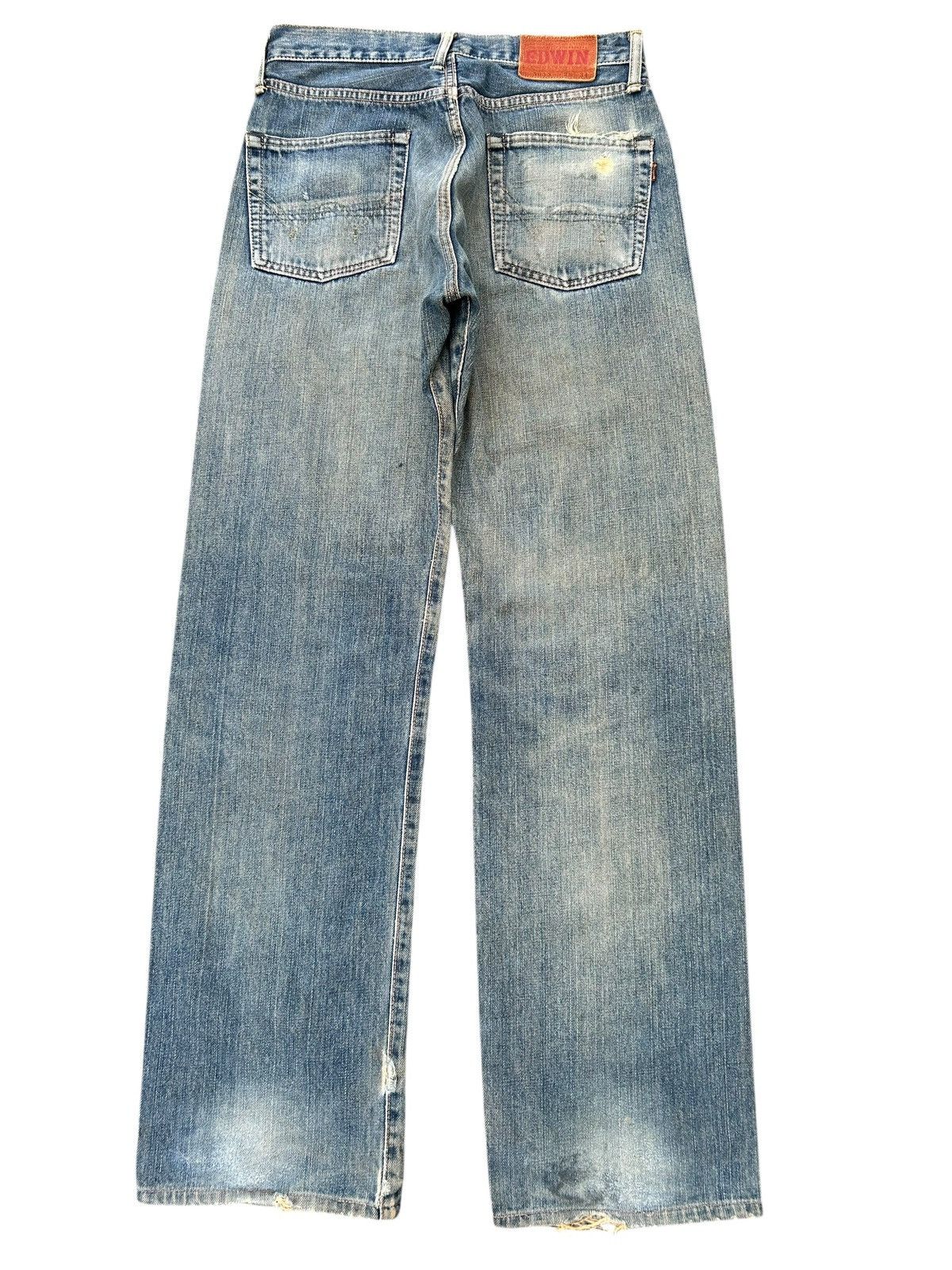 Japanese Brand × Kapital × Vintage Edwin Selvedge Distressed Rusty mud Wash Denim Size US 28 / EU 44 - 11 Thumbnail