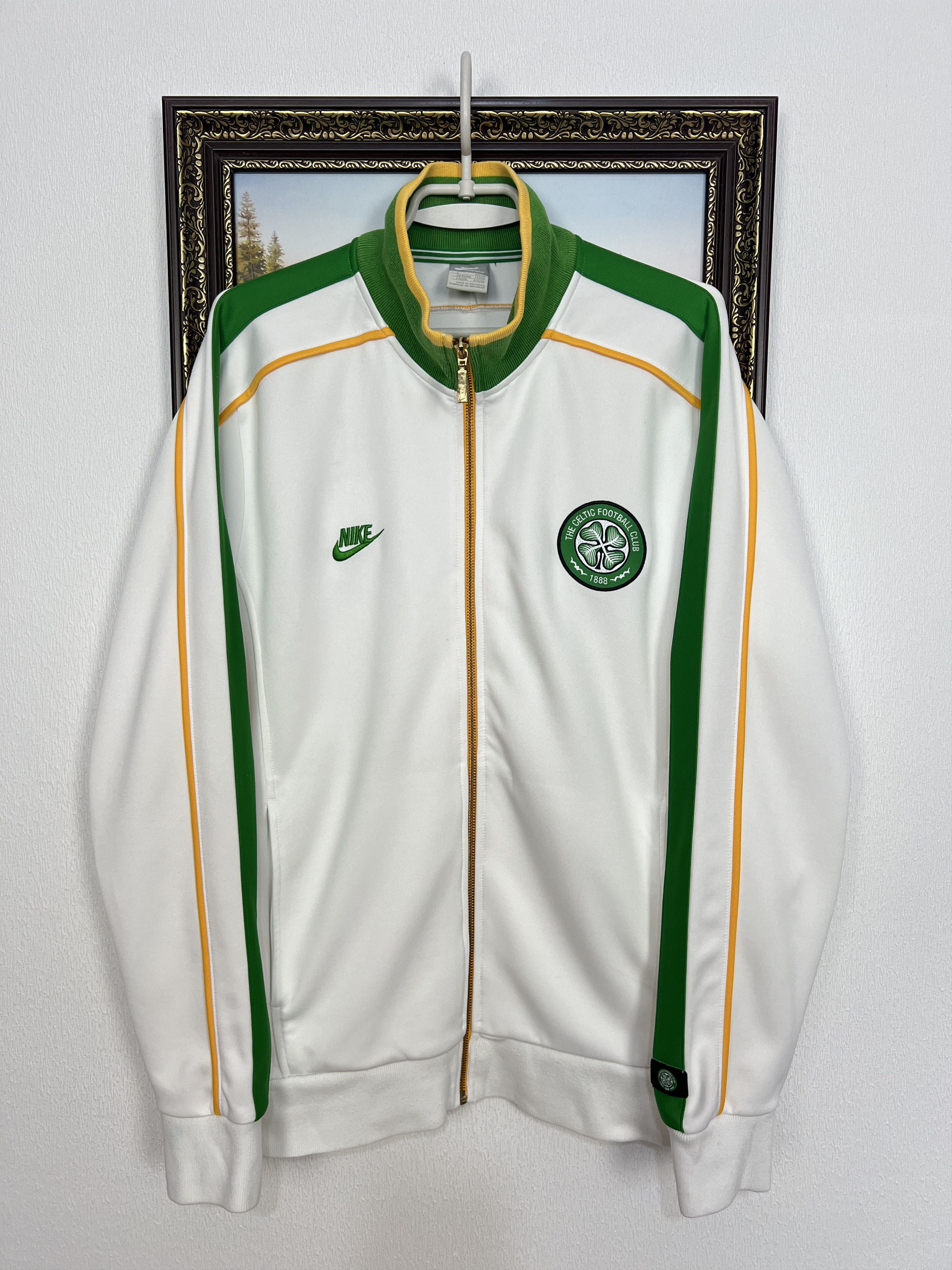 Nike Vintage Celtic Football Jacket Soccer Zip Track Top Rare Size US L / EU 52-54 / 3 - 1 Thumbnail