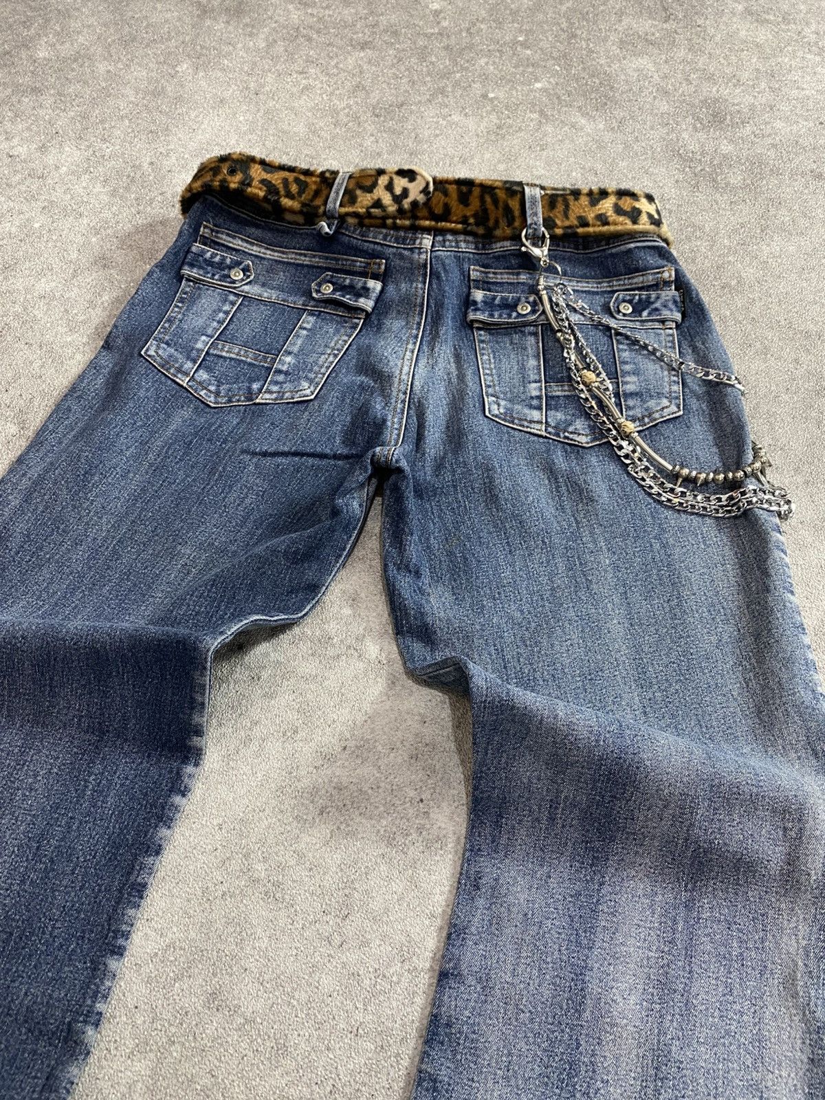 If Six Was Nine × Japanese Brand × KMRii 2000s Chap Yn Flare Jean Pant Size US 28 / EU 44 - 4 Thumbnail