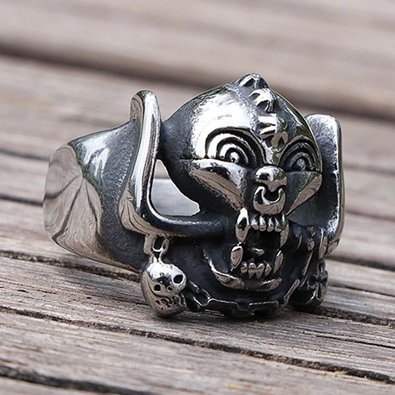 Vintage Retro Style Skull Biker Size ONE SIZE - 1 Thumbnail