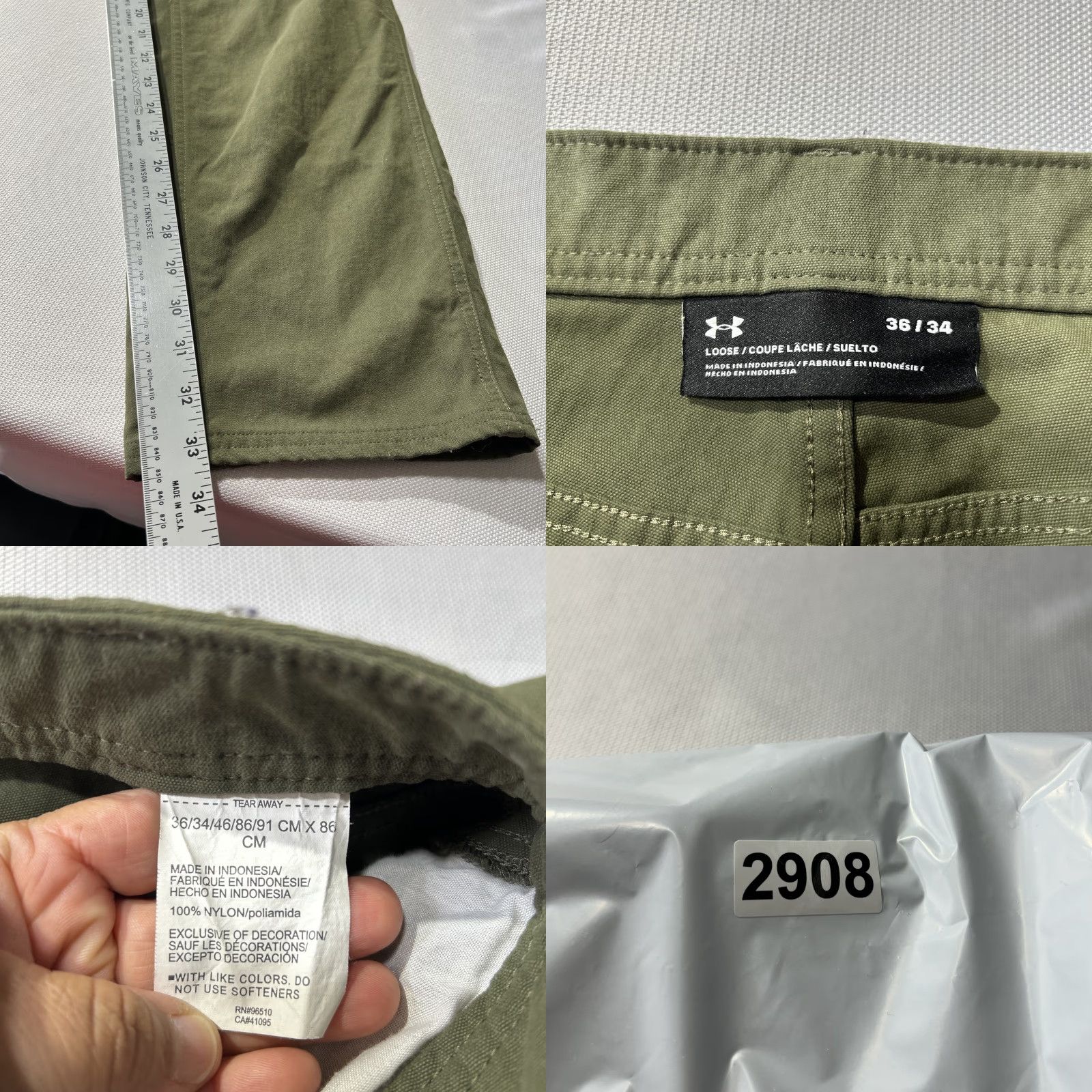 Under Armour Under Armour Tactical Pants Men’s 36x34 Green Cargo Utility Duty Pants Size US 36 / EU 52 - 8 Thumbnail