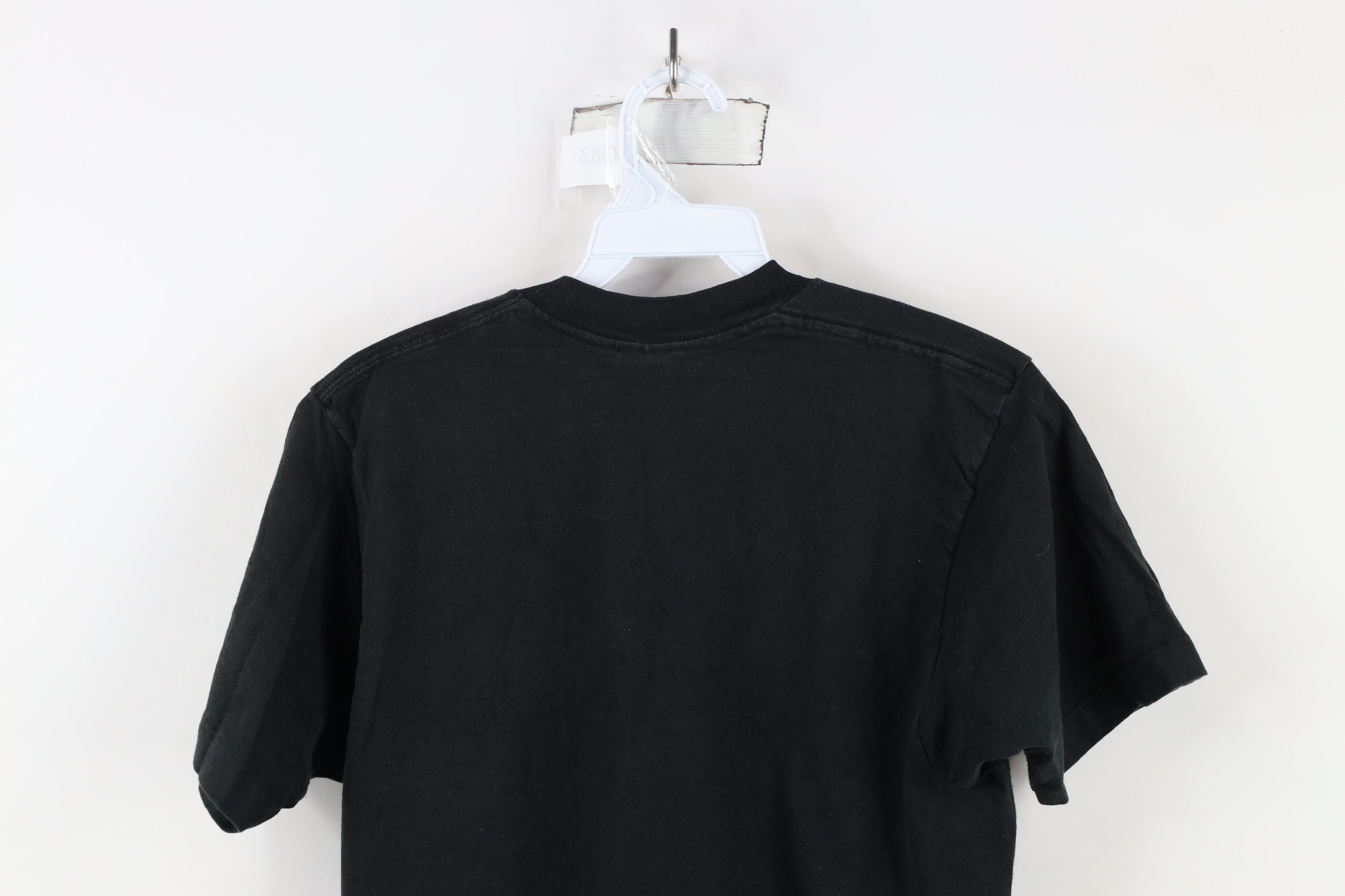 Vintage Vintage 90s Streetwear Blank Cotton Pocket T-Shirt Black USA Size US M / EU 48-50 / 2 - 9 Thumbnail